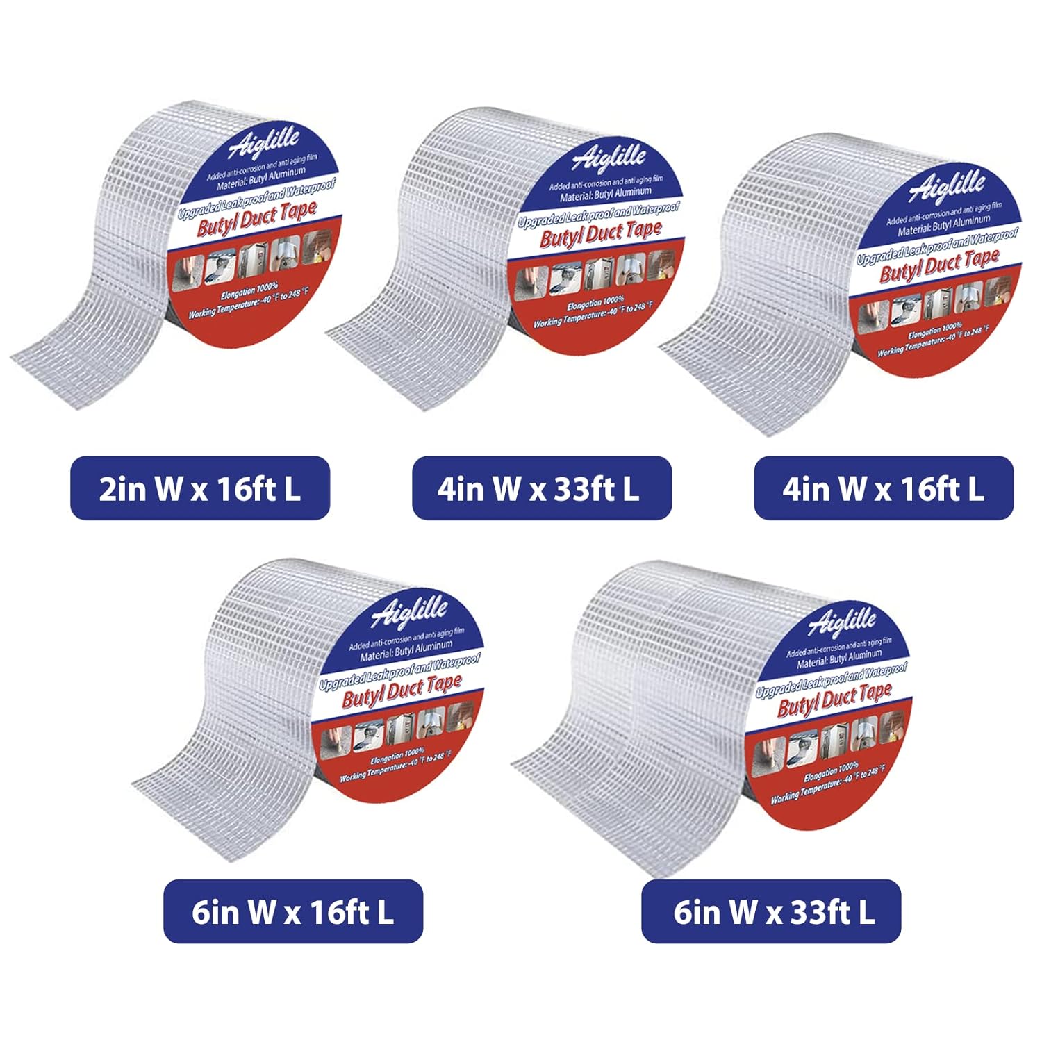 Aiglille 6W x 16L Waterproof Butyl Tape