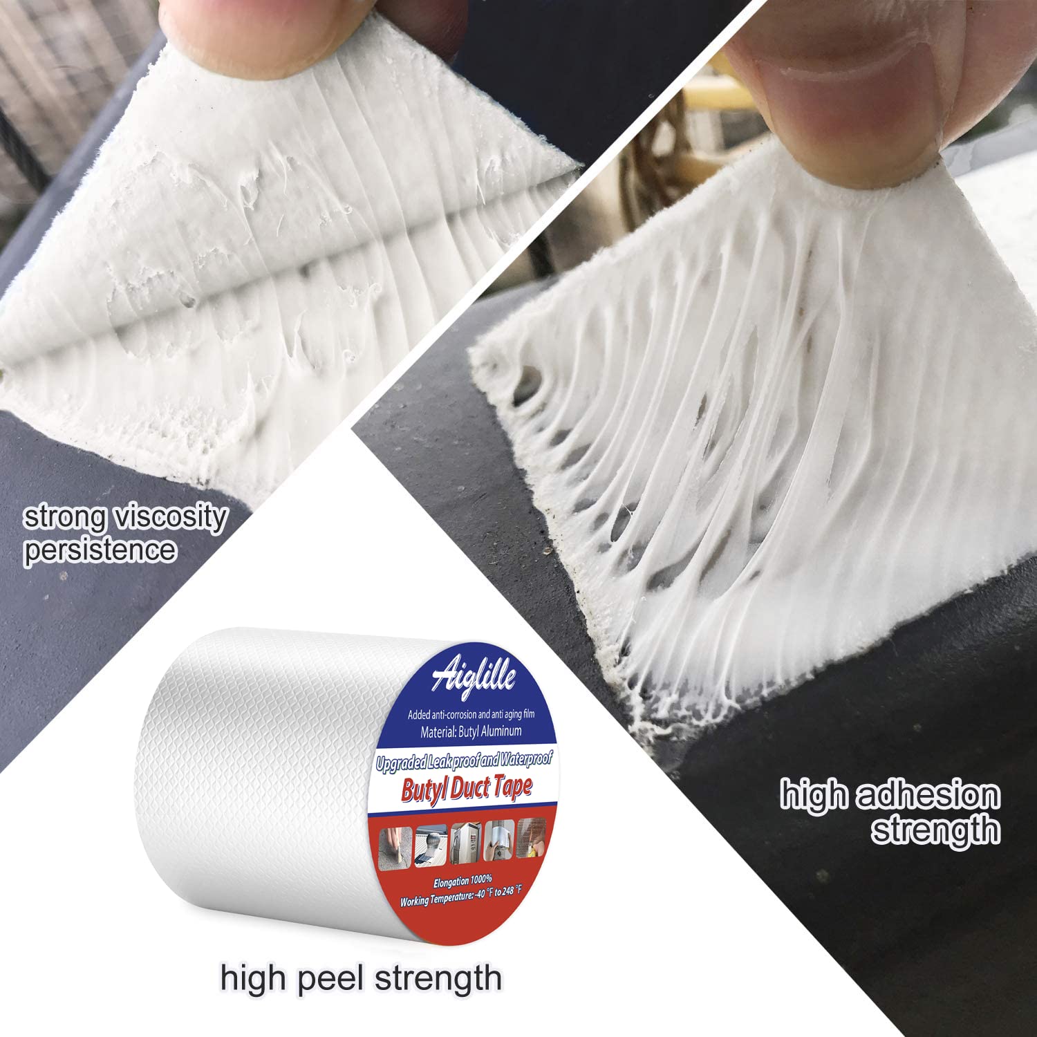 Aiglille 6W x 16L Waterproof Butyl Tape