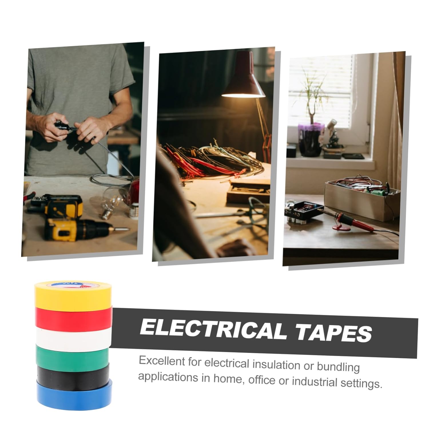 6-Pack Fire Retardant Duct Tape for Electric Use
