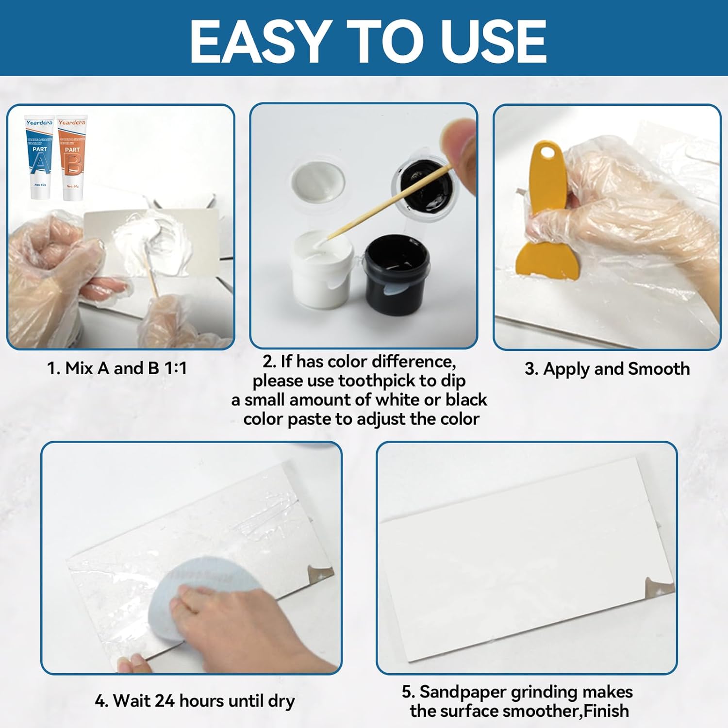 Quick Tile Repair Kit with Epoxy Resin