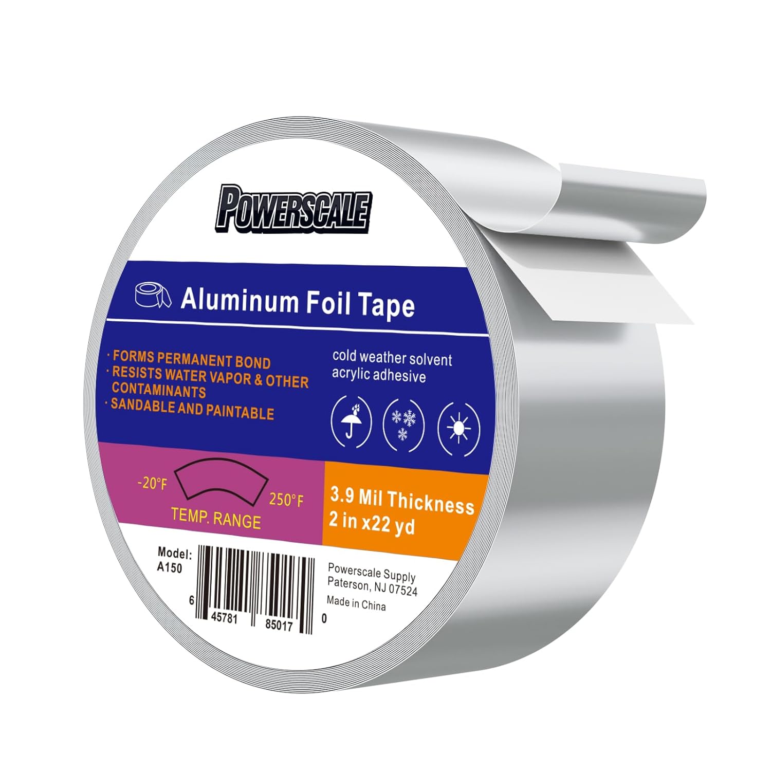 PowerScale High-Tech Duct Tape for HVAC Metal Repair More