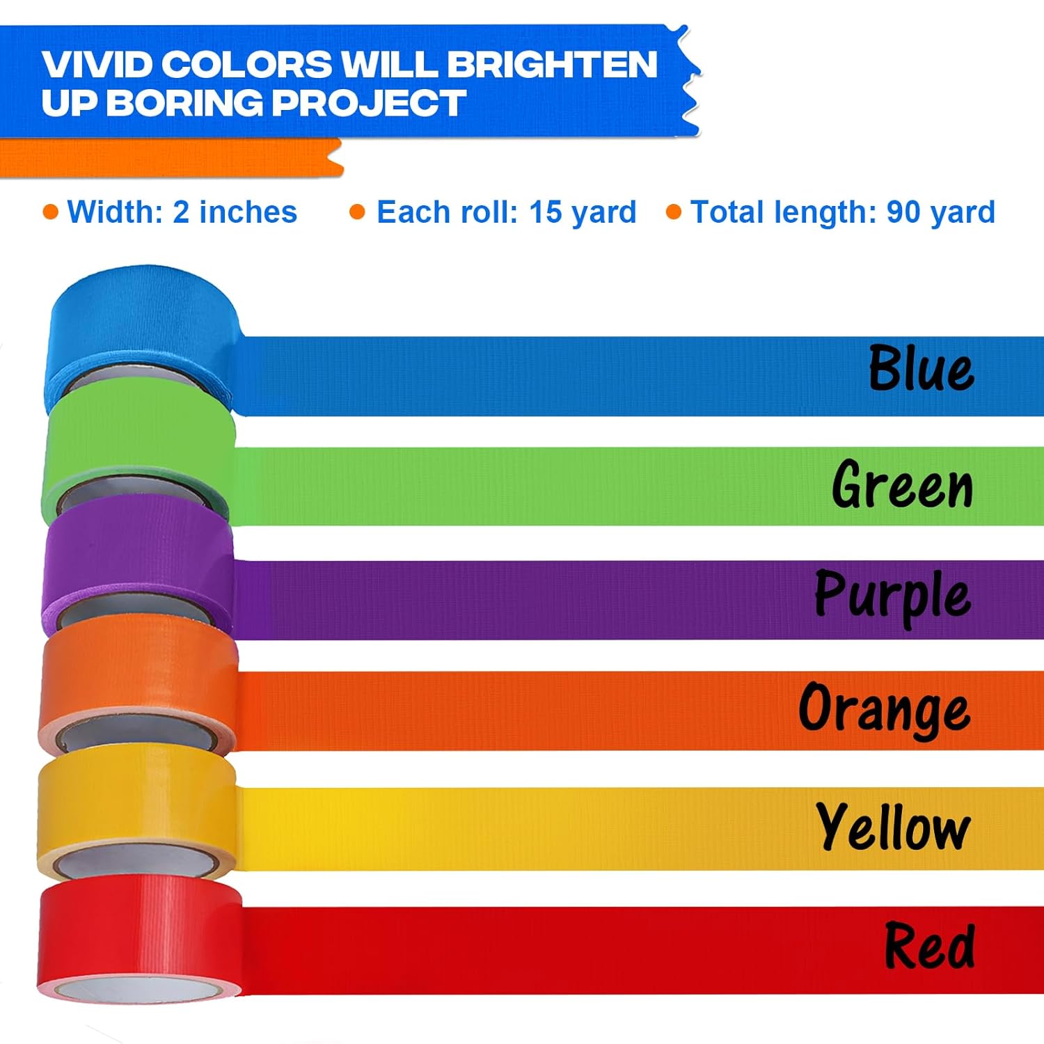 Colored Duct Tape Easy-Wearable