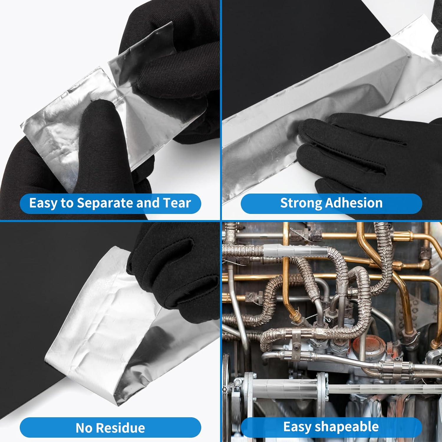 Thicker Silver Aluminum Foil Tape for Ductwork