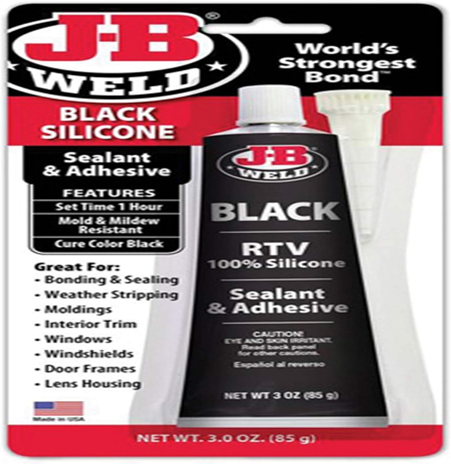 J-B Weld 31319 RTV Silicone Adhesive - 3 oz