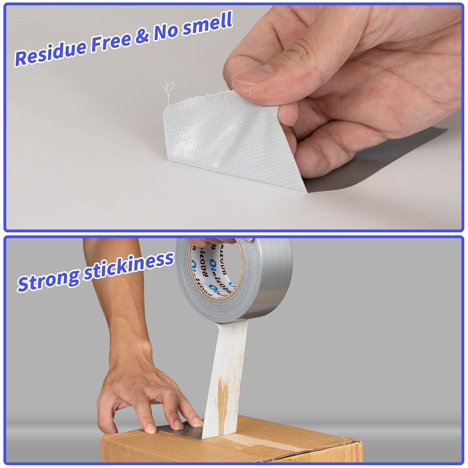 Oleitodh Silver Heavy Duty Duct Tape Bulk 12 Pack Waterproof Tearable Durable