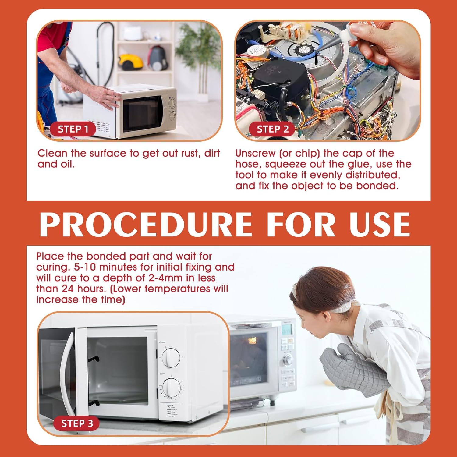 Safe High-Temperature Silicone Adhesive for Cooking More