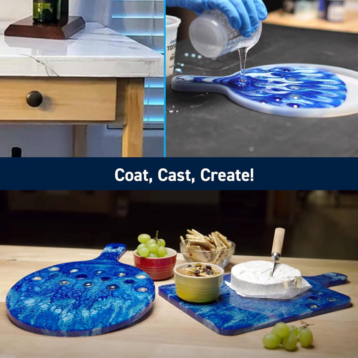 Crystal Clear Epoxy Resin Kit for Bars and Tables