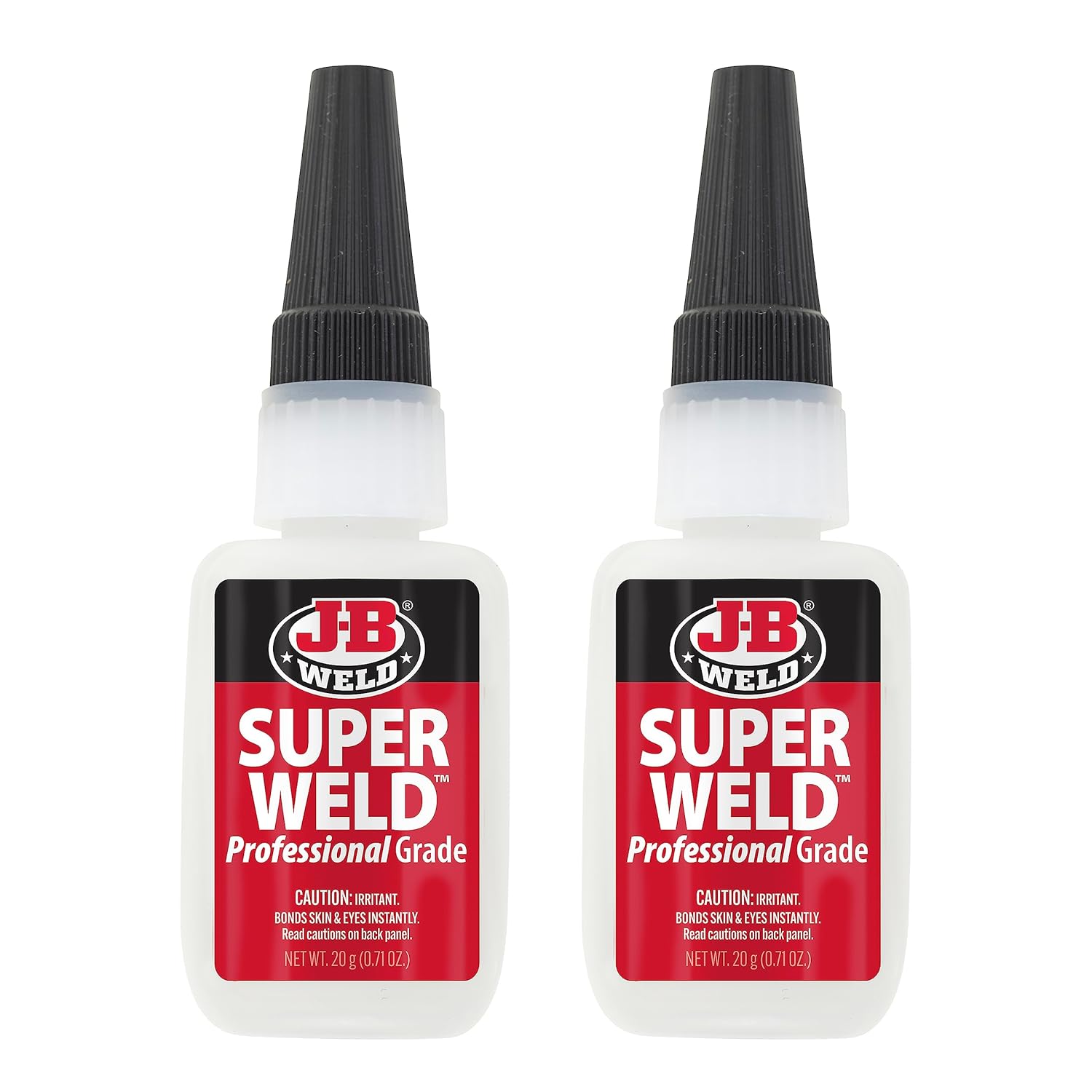 J-B Weld Superglue 20g 2 Pack - SuperWeld Professional Grade