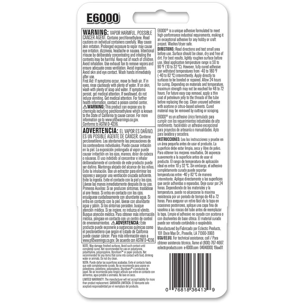 2 oz E6000 Craft Adhesive