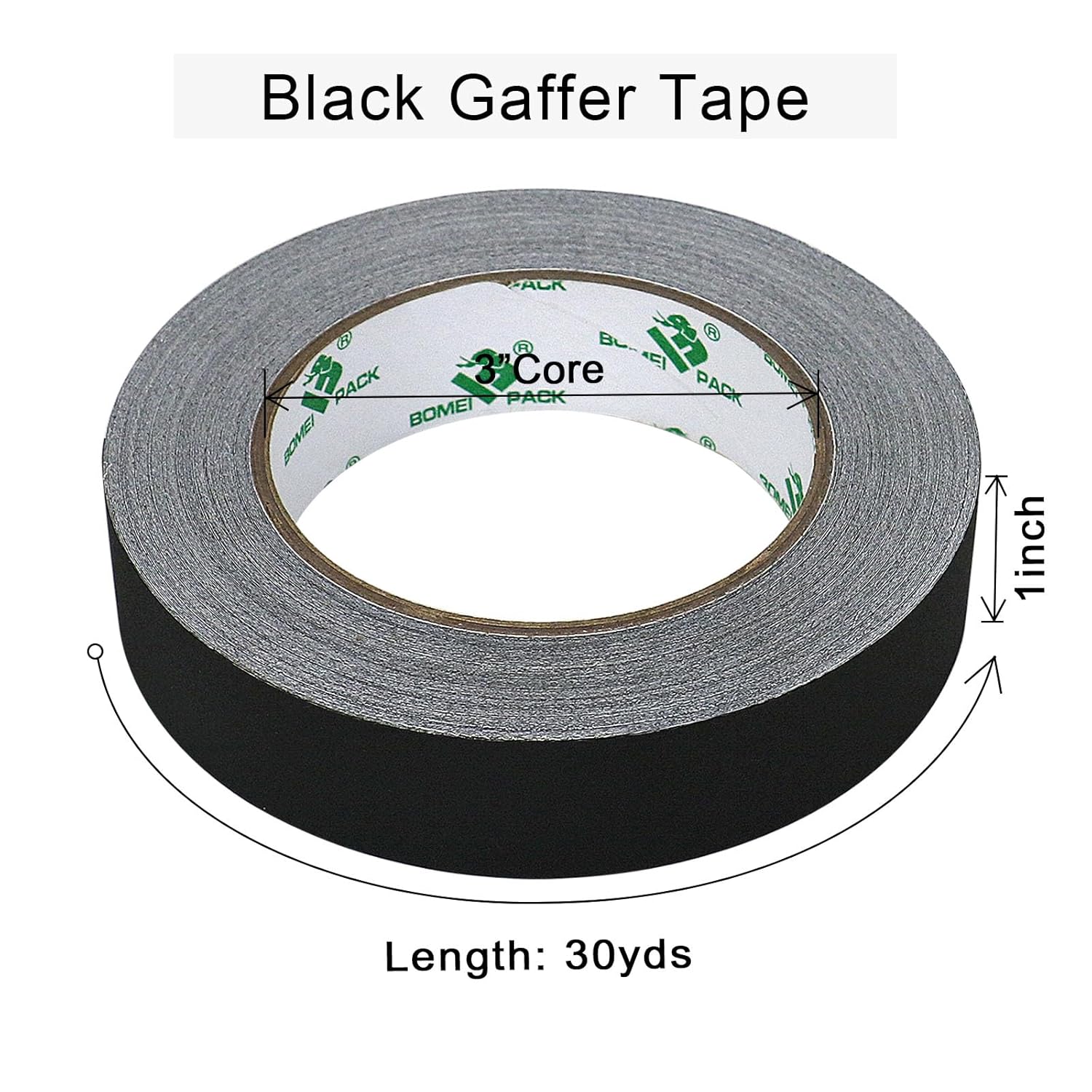 10-Inch Adhesive Gaffer Tape for Labels and More