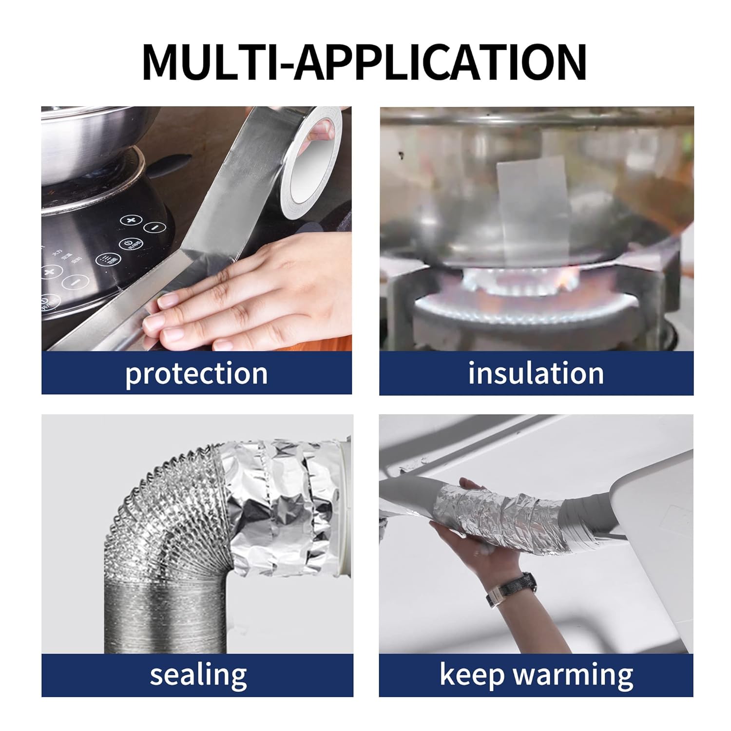 High-Temp Aluminum Tape for Ducts More