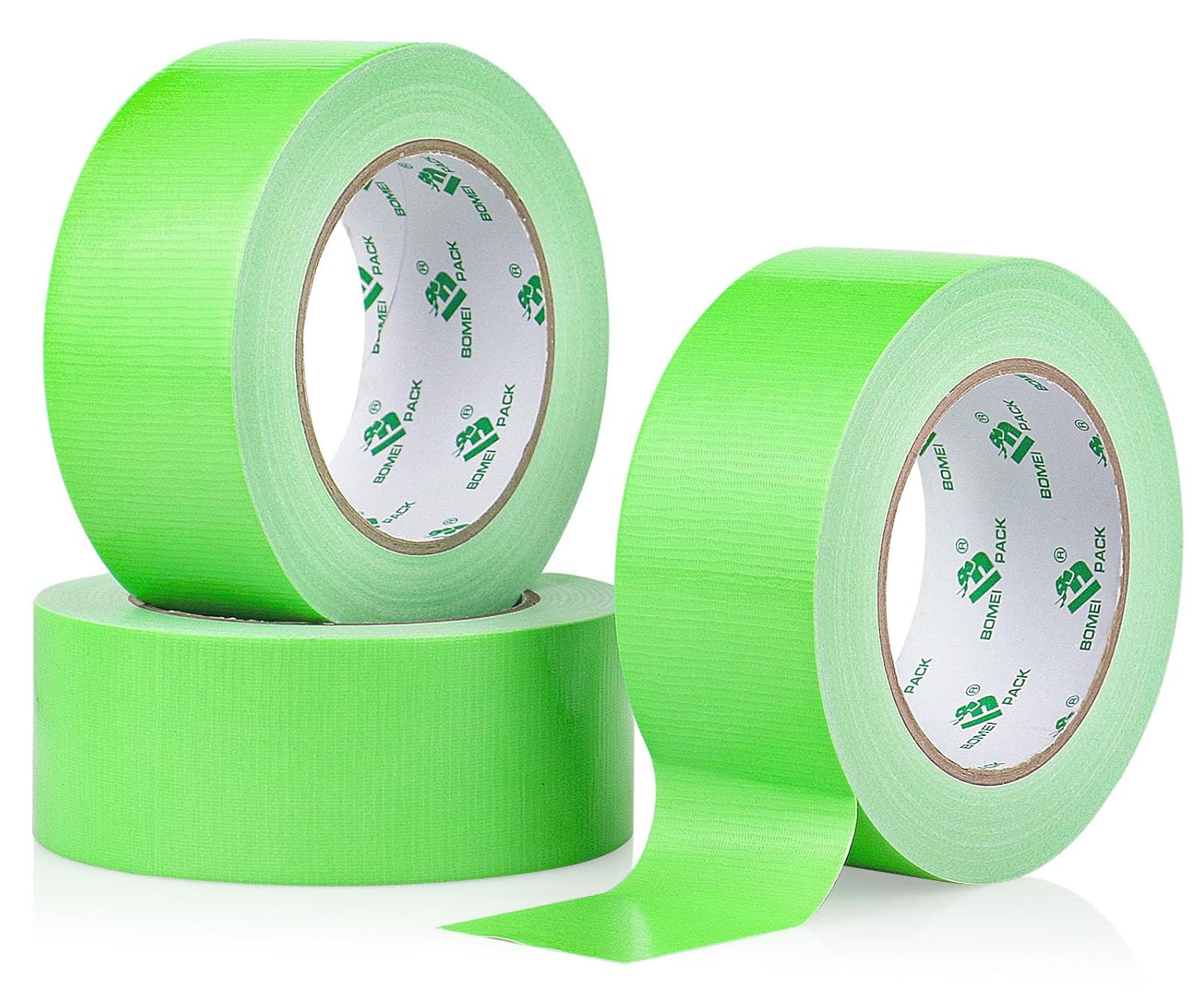 BOMEI PACK Green Duct Tape 3 Rolls