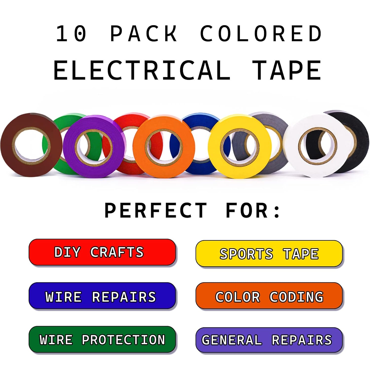 Color-coded electrical tape
