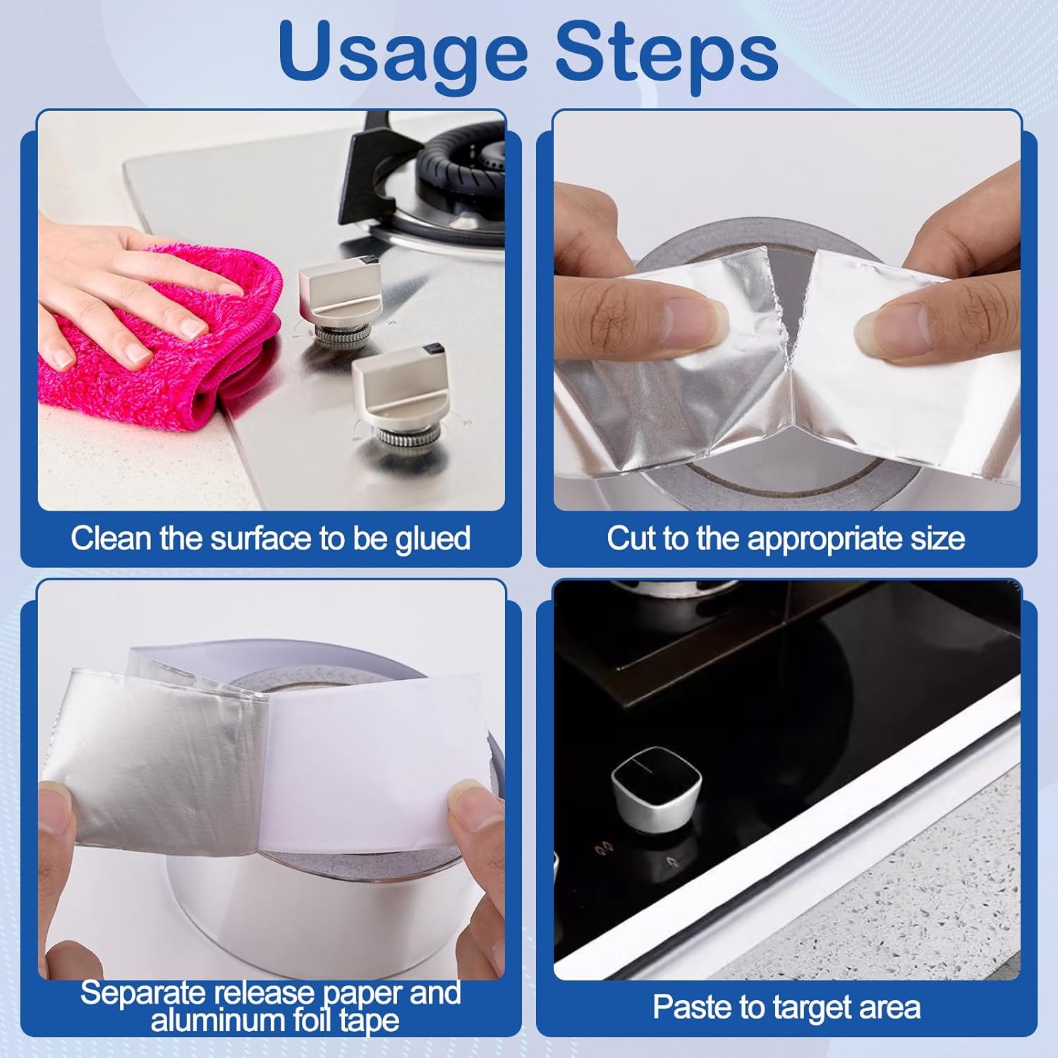 3-Pack Aluminum Foil Tape for Ductwork Sealing