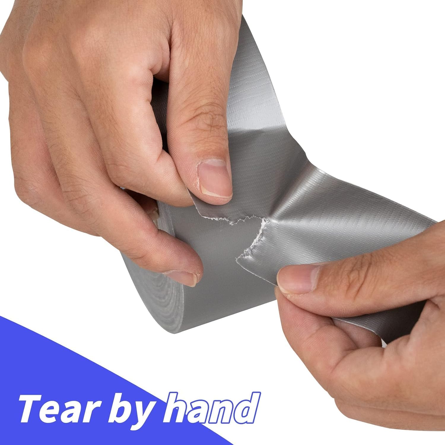 Oleitodh Silver Heavy Duty Duct Tape Bulk 12 Pack Waterproof Tearable Durable
