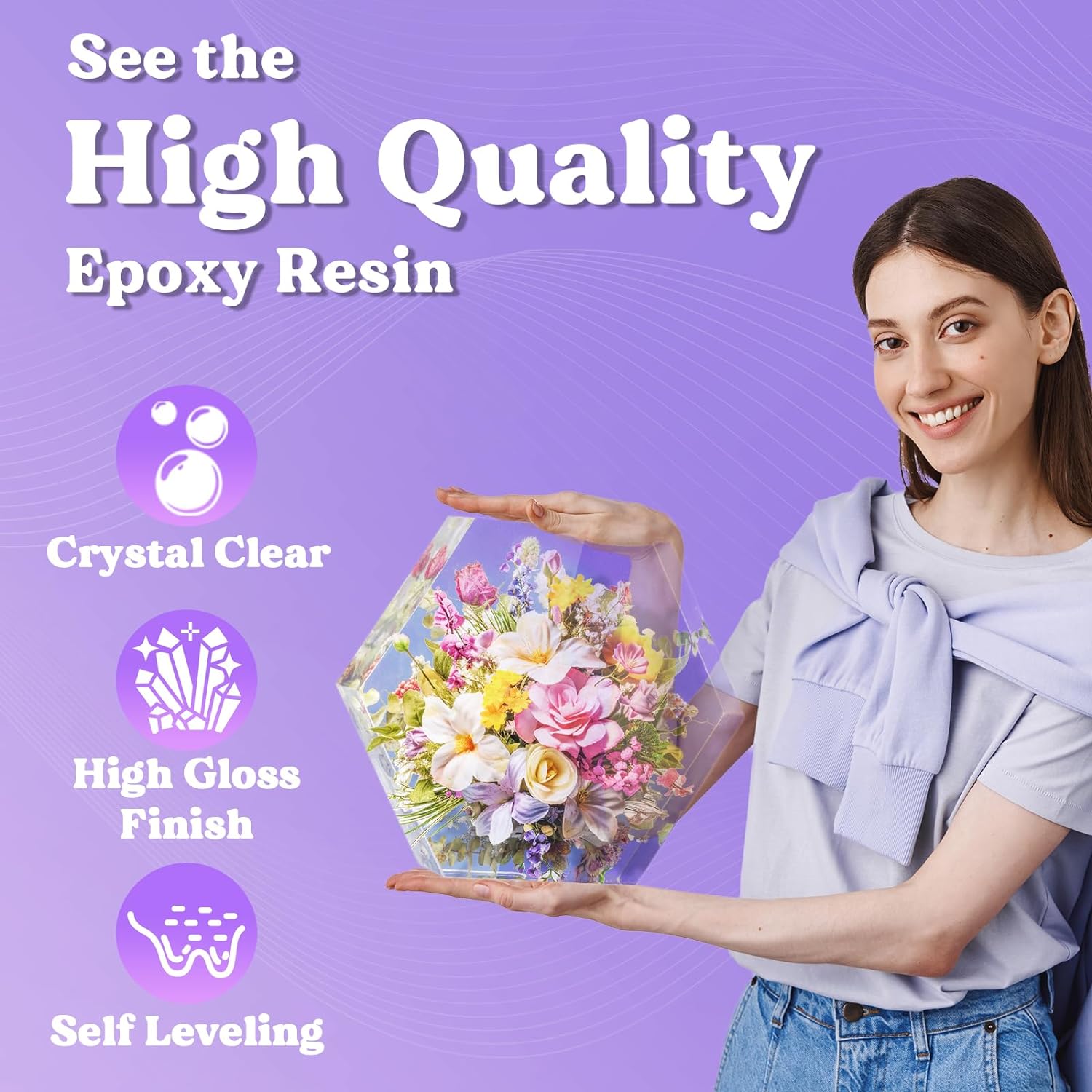 Perfect Crystal Clear Epoxy Resin Kit for Crafters and Entrepreneurs