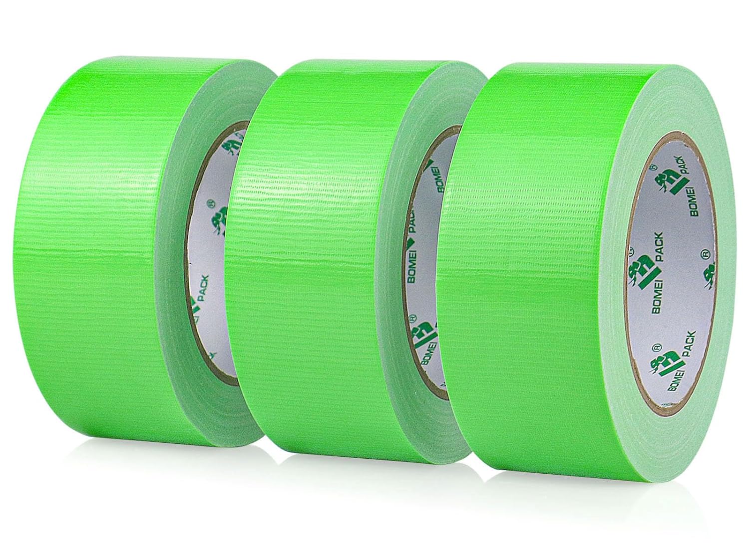 BOMEI PACK Green Duct Tape 3 Rolls