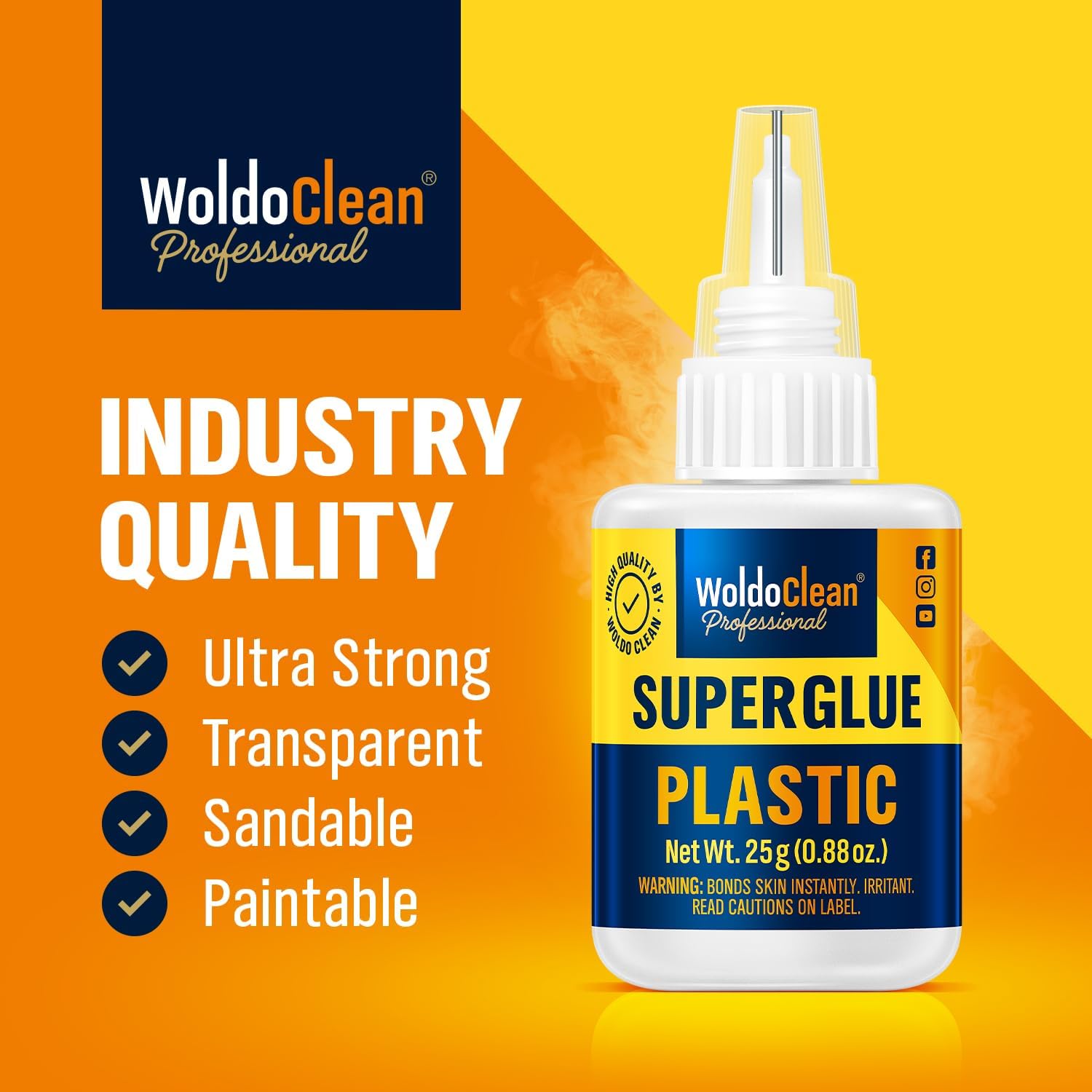 Instant Bond - Super Glue for Plastic 25g