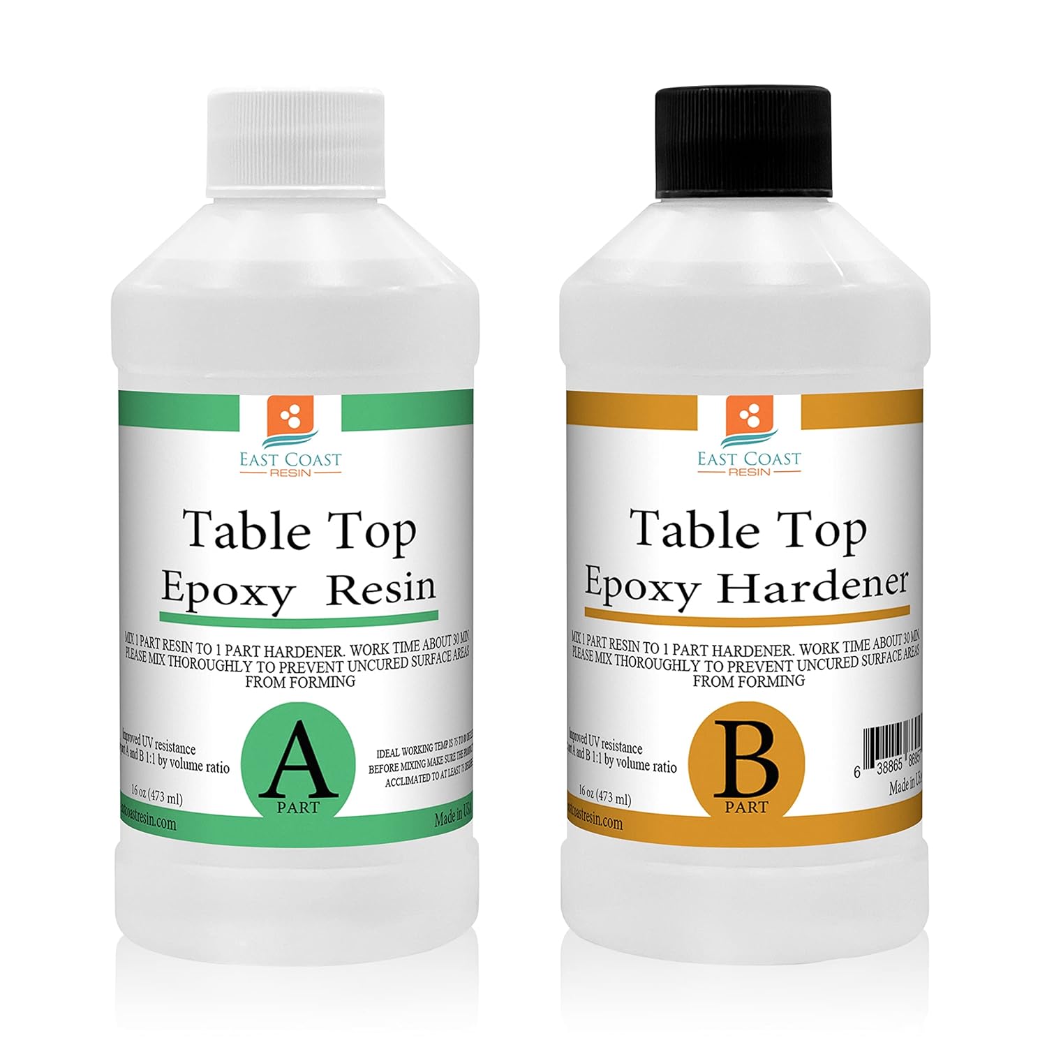 Table Top Epoxy Resin Kit for Super Gloss Coating