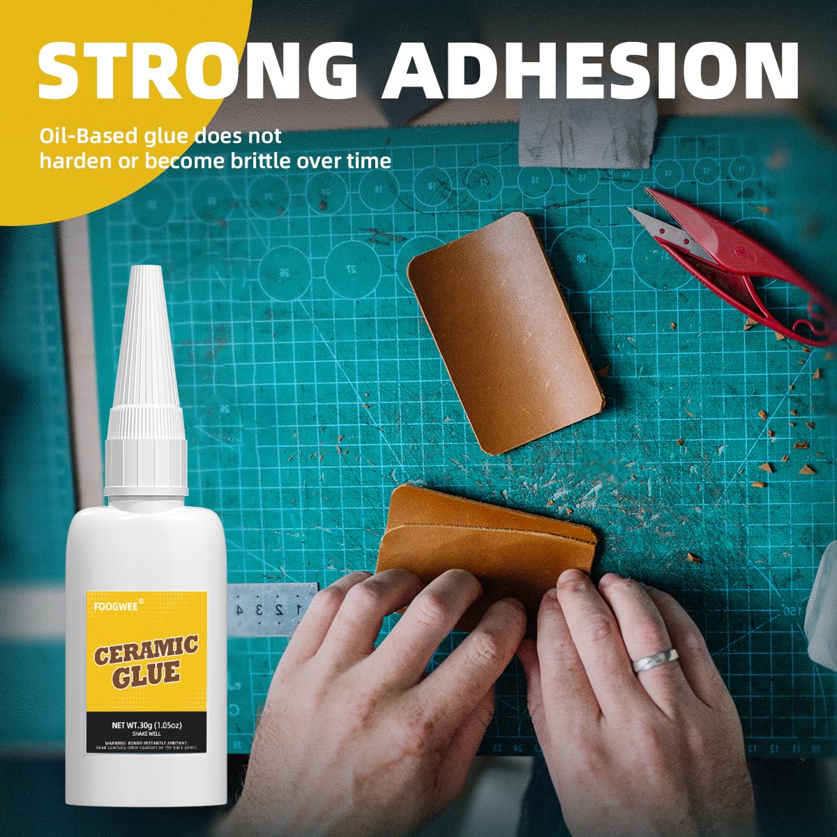FOOGWEE Ceramic Glue - Quick Bonding for Porcelain and Glass