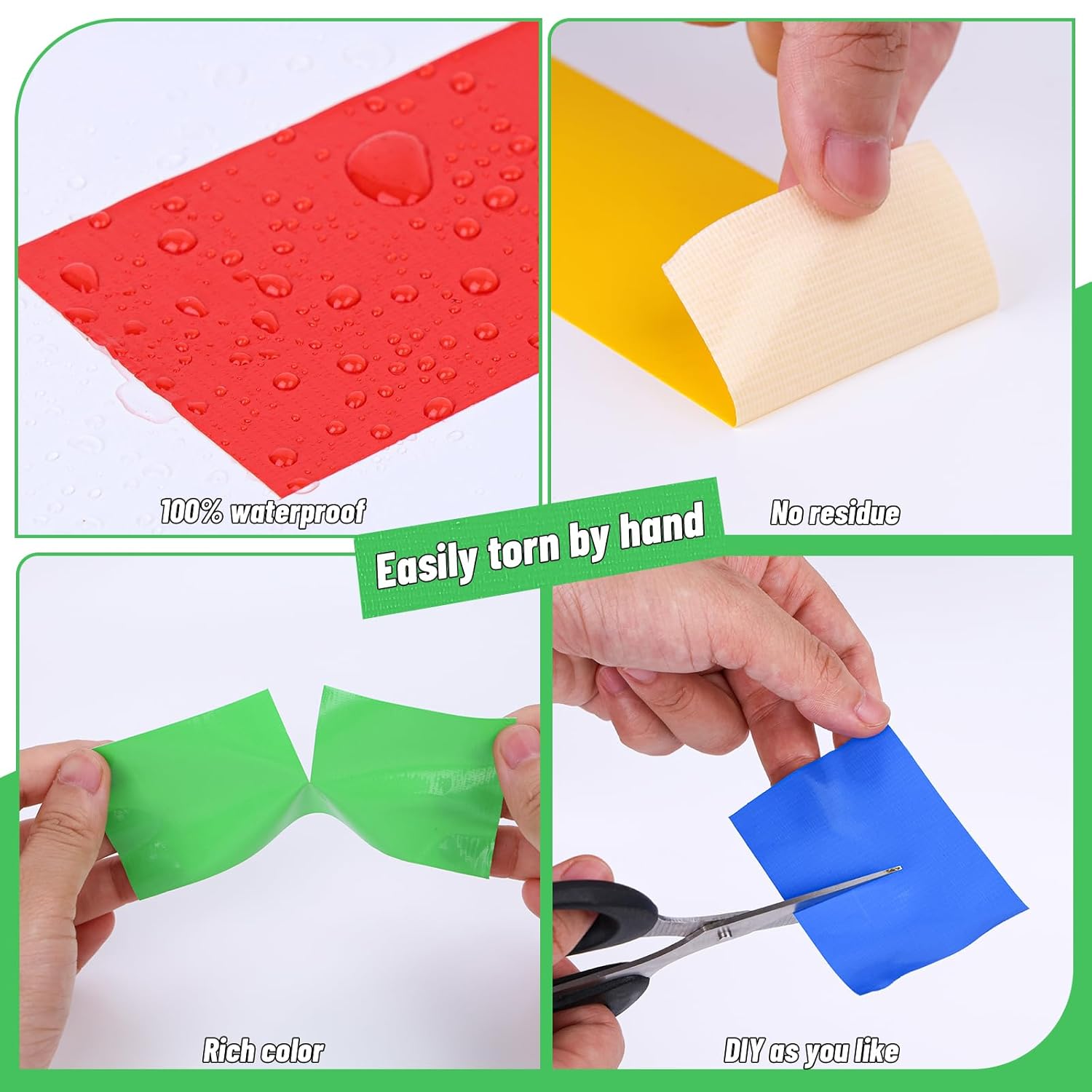 Rainbow Colored Duct Tape Bulk - 2x360