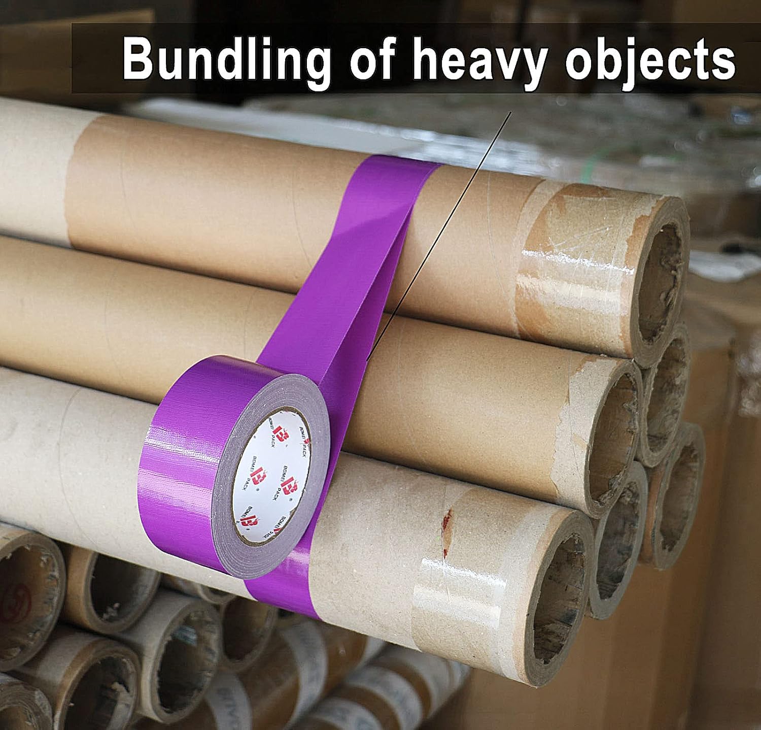 BOMEI PACK Duct Tape Heavy-Duty Waterproof Tear-ReadyProfessional Use