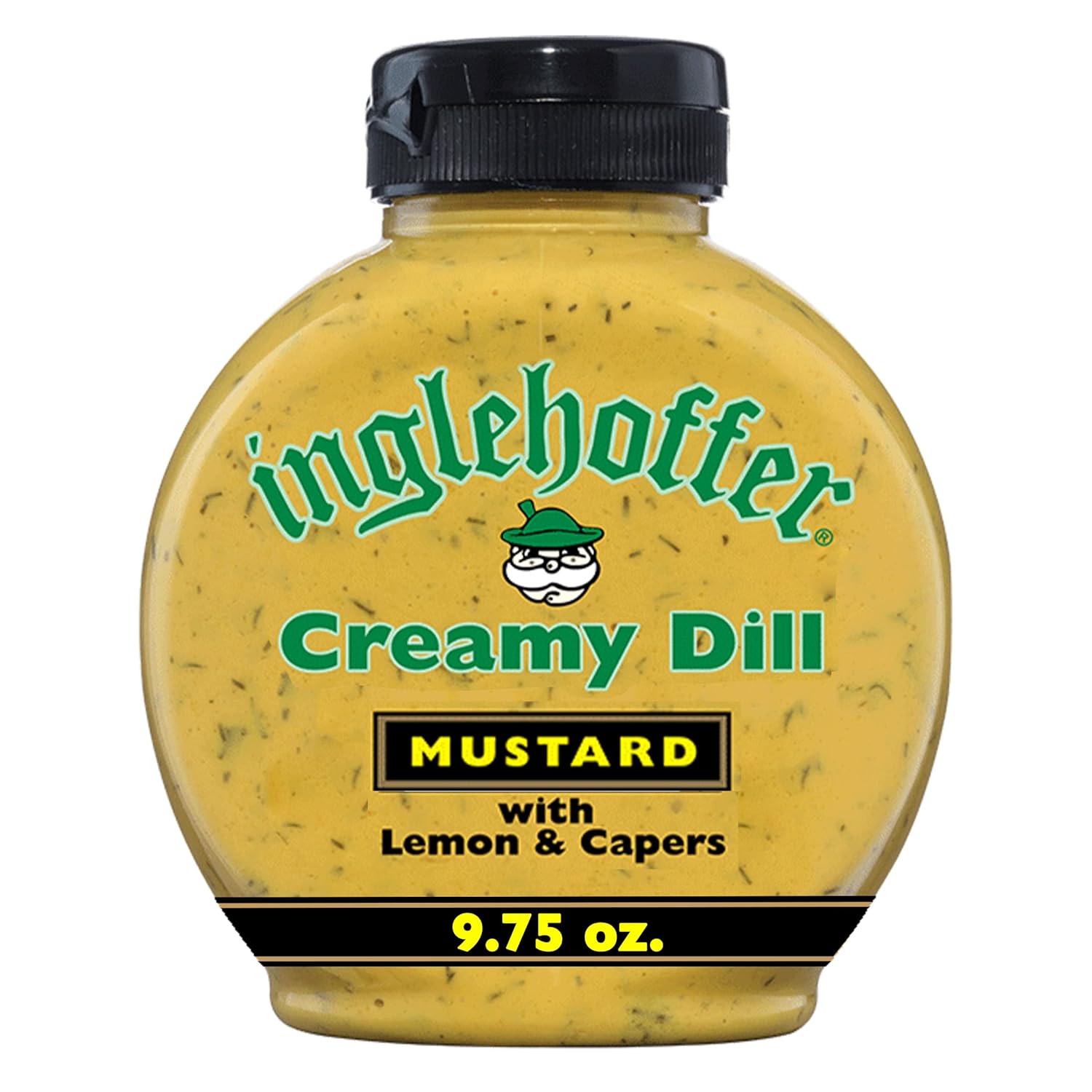 Inglehoffer Creamy Dill Gourmet Mustard Squeeze Bottle 975 Oz