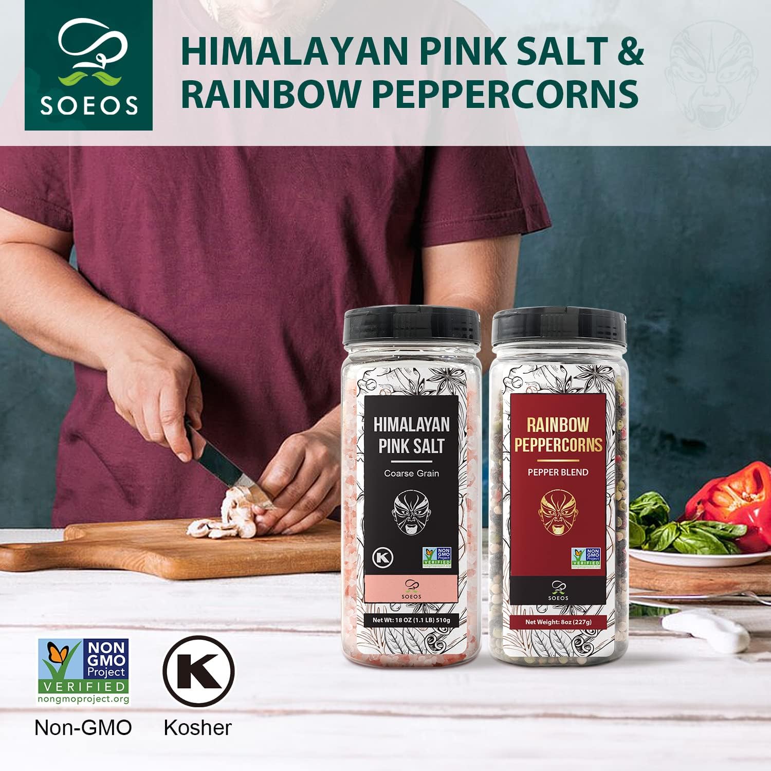 Himalayan Pink Salt Rainbow Peppercorn Refills