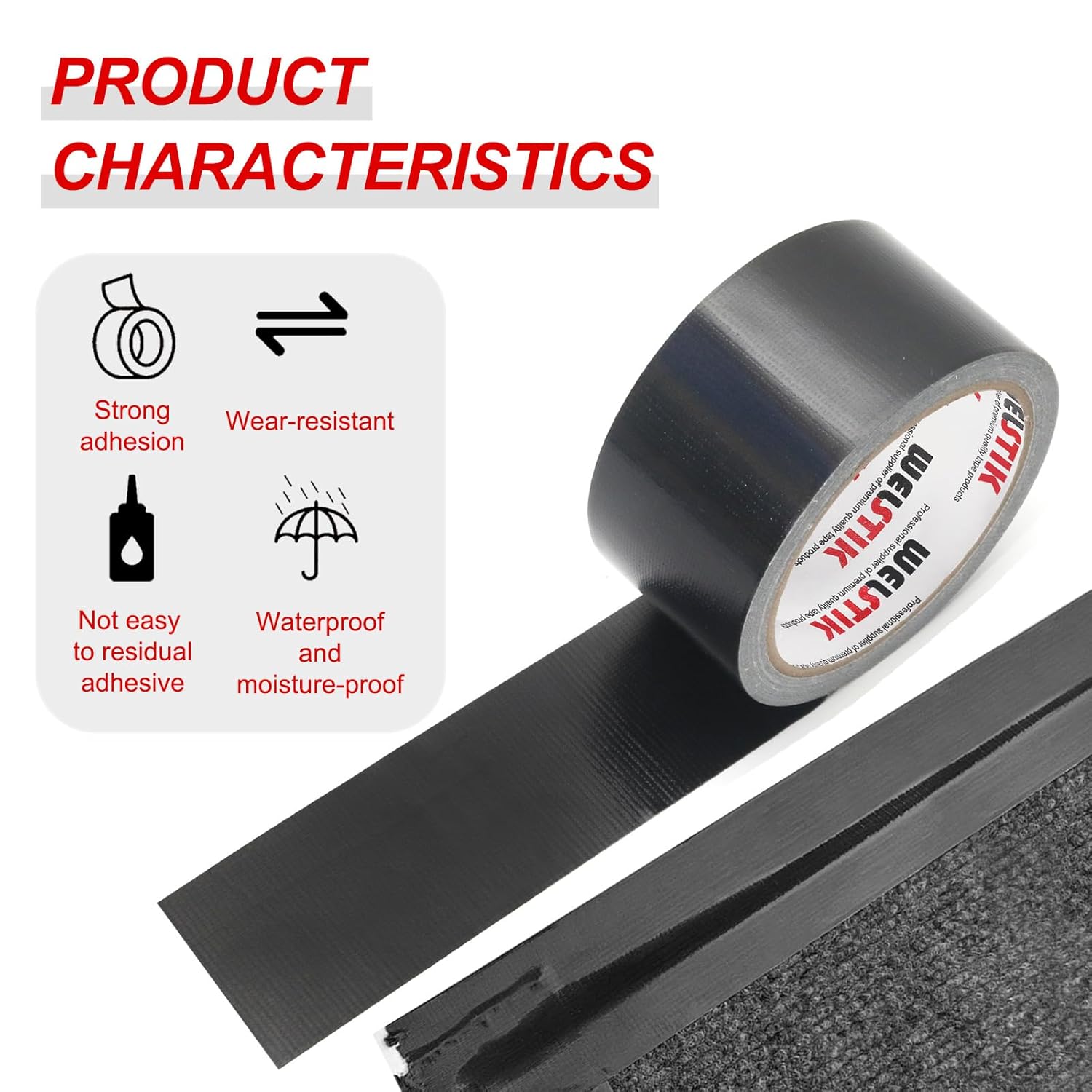 3-Pack Duct Tape Set Waterproof Easy to Use for DIY Projects