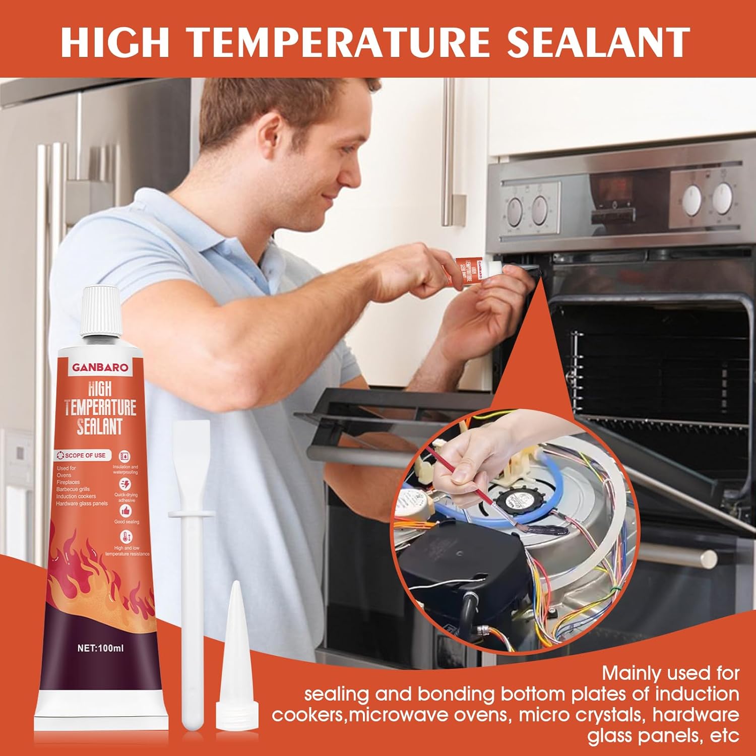 Safe High-Temperature Silicone Adhesive for Cooking More
