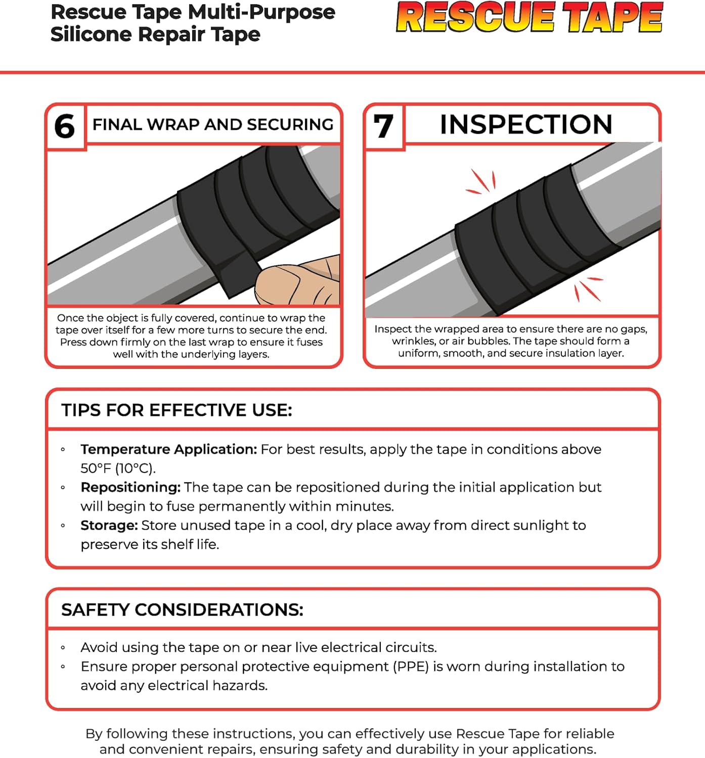 Rescue Tape by Bond It Silicone for Emergency Use