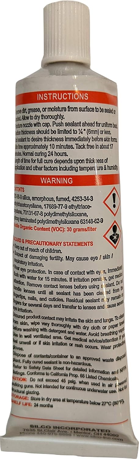 Silicone Adhesive Red RTV 6500 Industrial Construction Grade