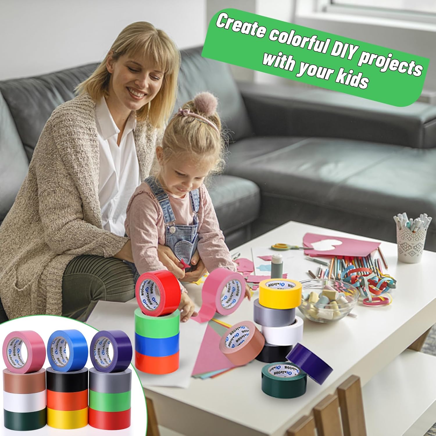 Rainbow Colored Duct Tape Bulk - 2x360