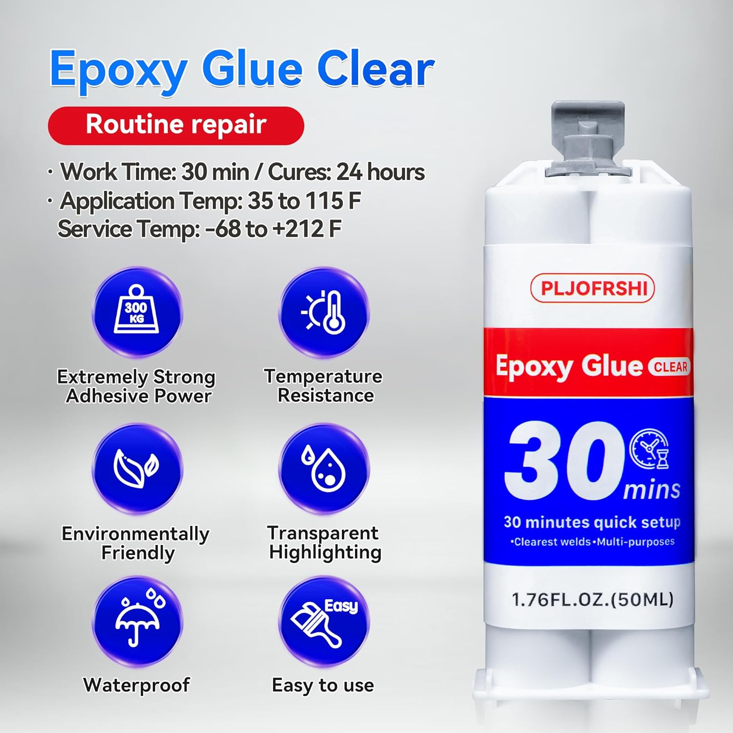 PLJOFRSHI Clear Epoxy Glue
