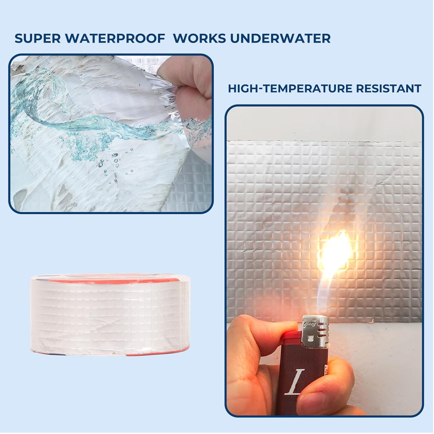 Waterproof Aluminum Butyl Tape for leak repair durability