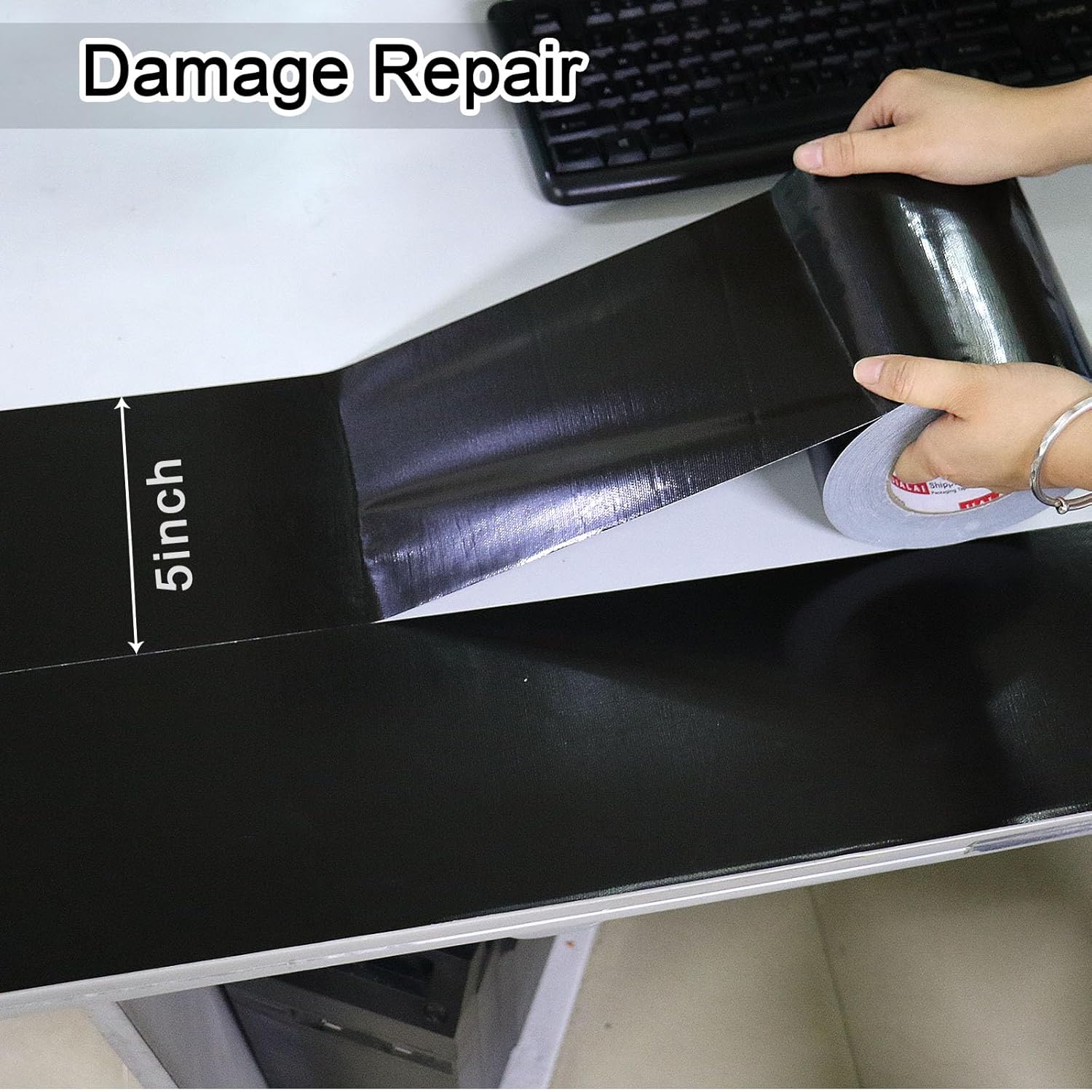 JIALAI HOME Heavy-Duty Black Duct Tape for Home Crafts