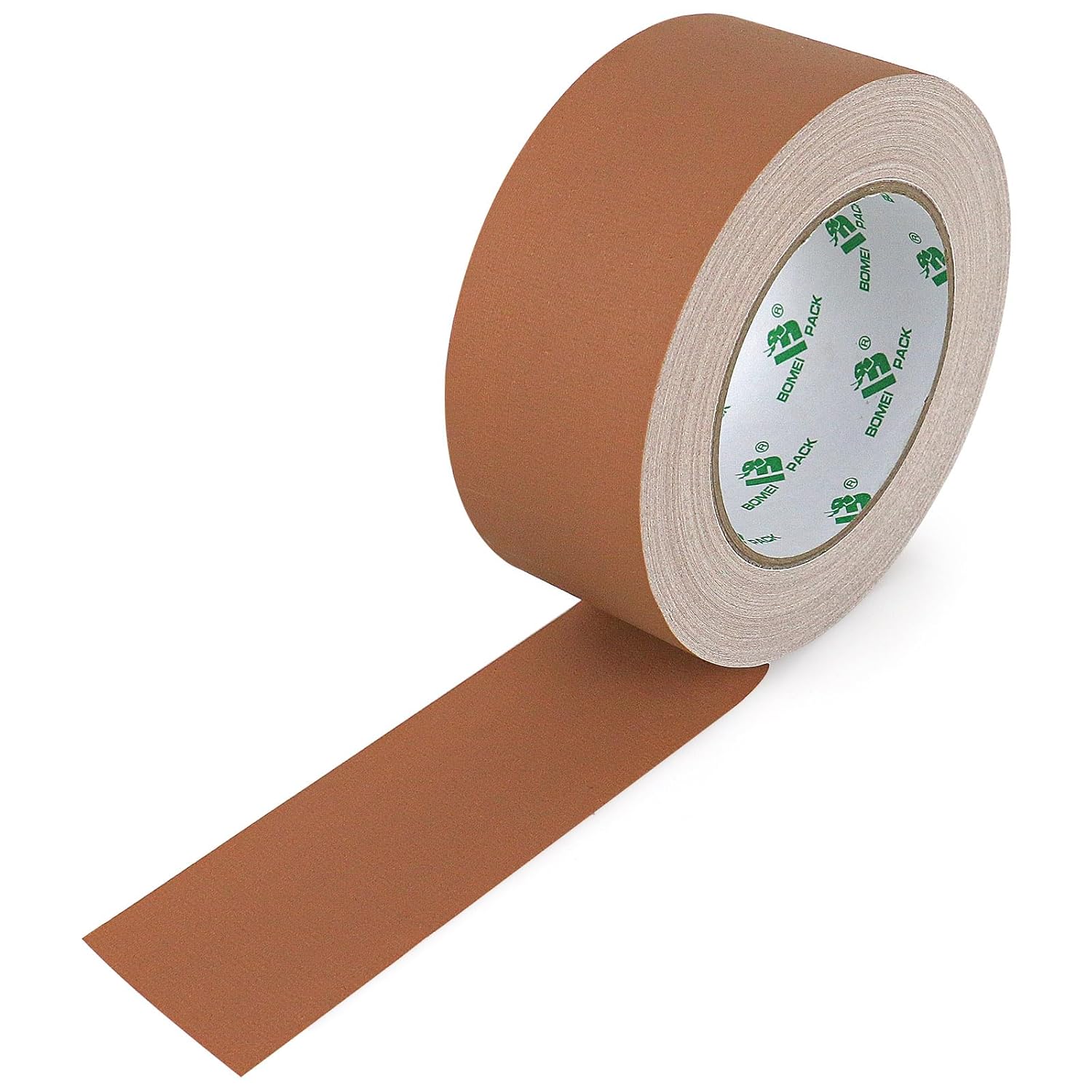 BOMEI PACK Non-Reflective Brown Gaffer Tape Self-Adhesive 2in x 30yds