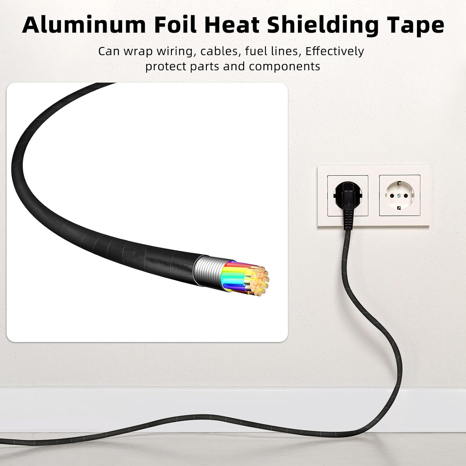 High Temp Protection 2 Roll Heat Shield Aluminum Foil Reflective Tape