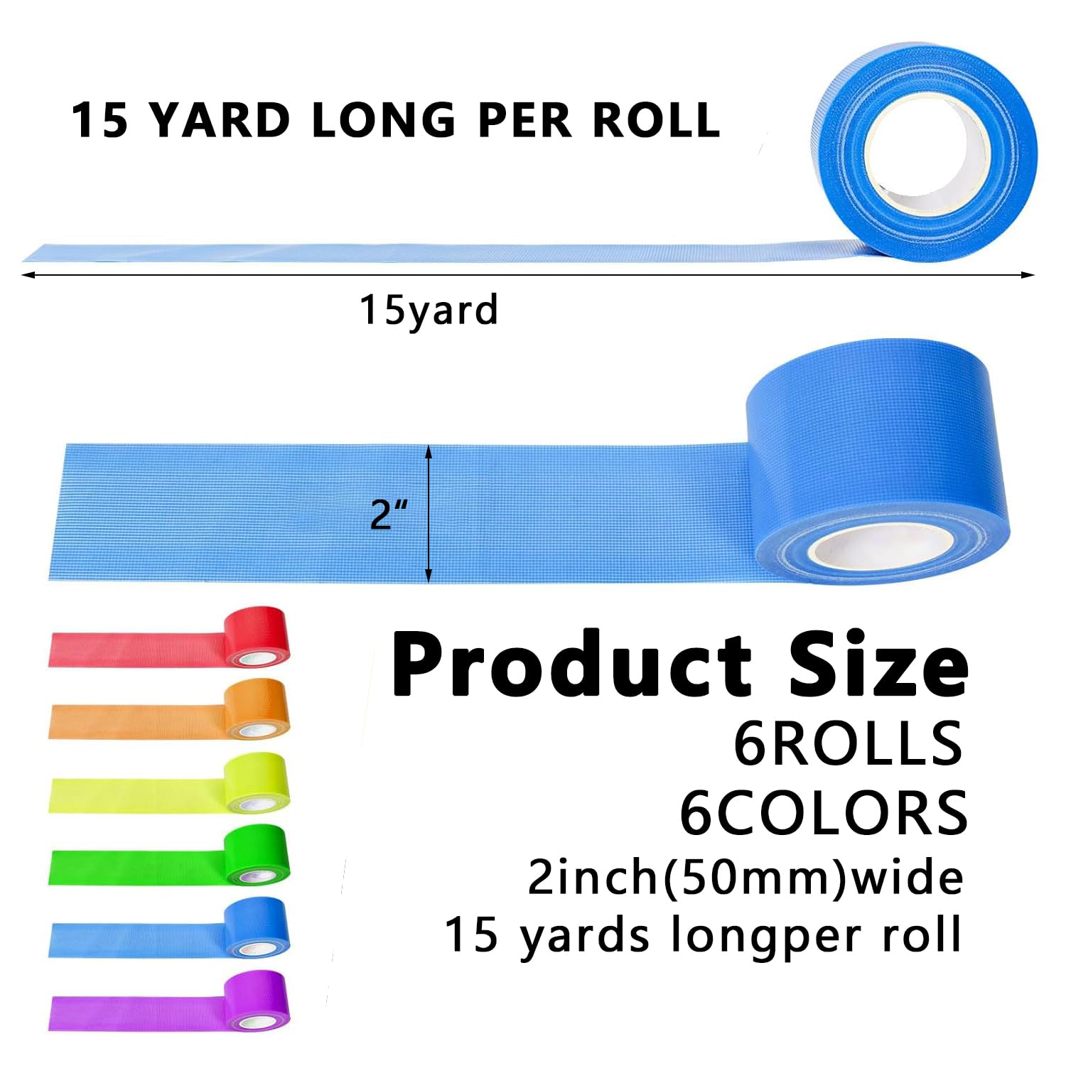 SWRT 15-Yards 2-Inch Rainbow Duct Tape