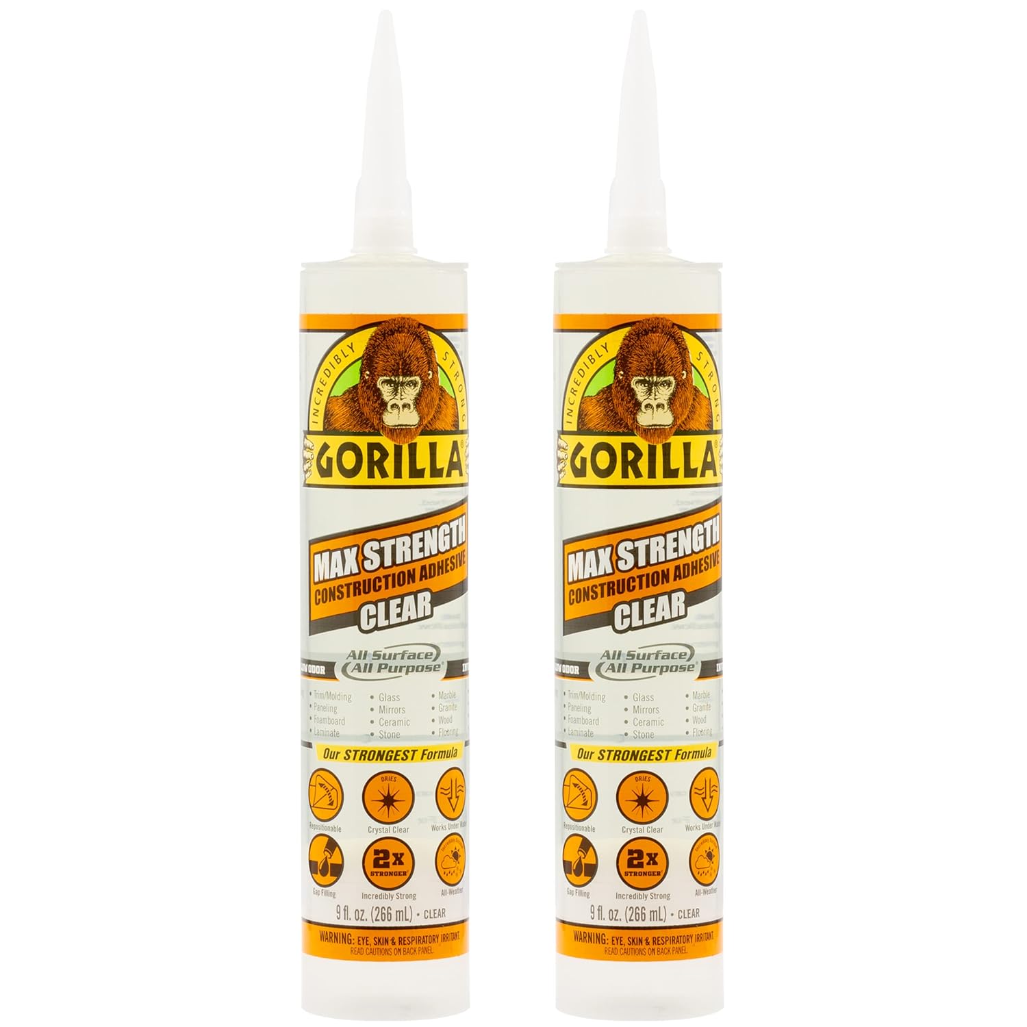 Gorilla Construction Adhesive - Strong Durable