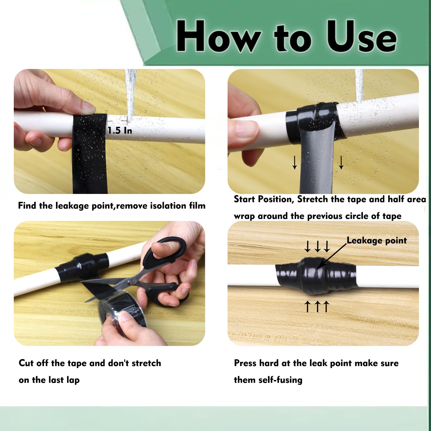 PackYard Waterproof Silicone Tape Durable Self-Fusing 1 in x 164
