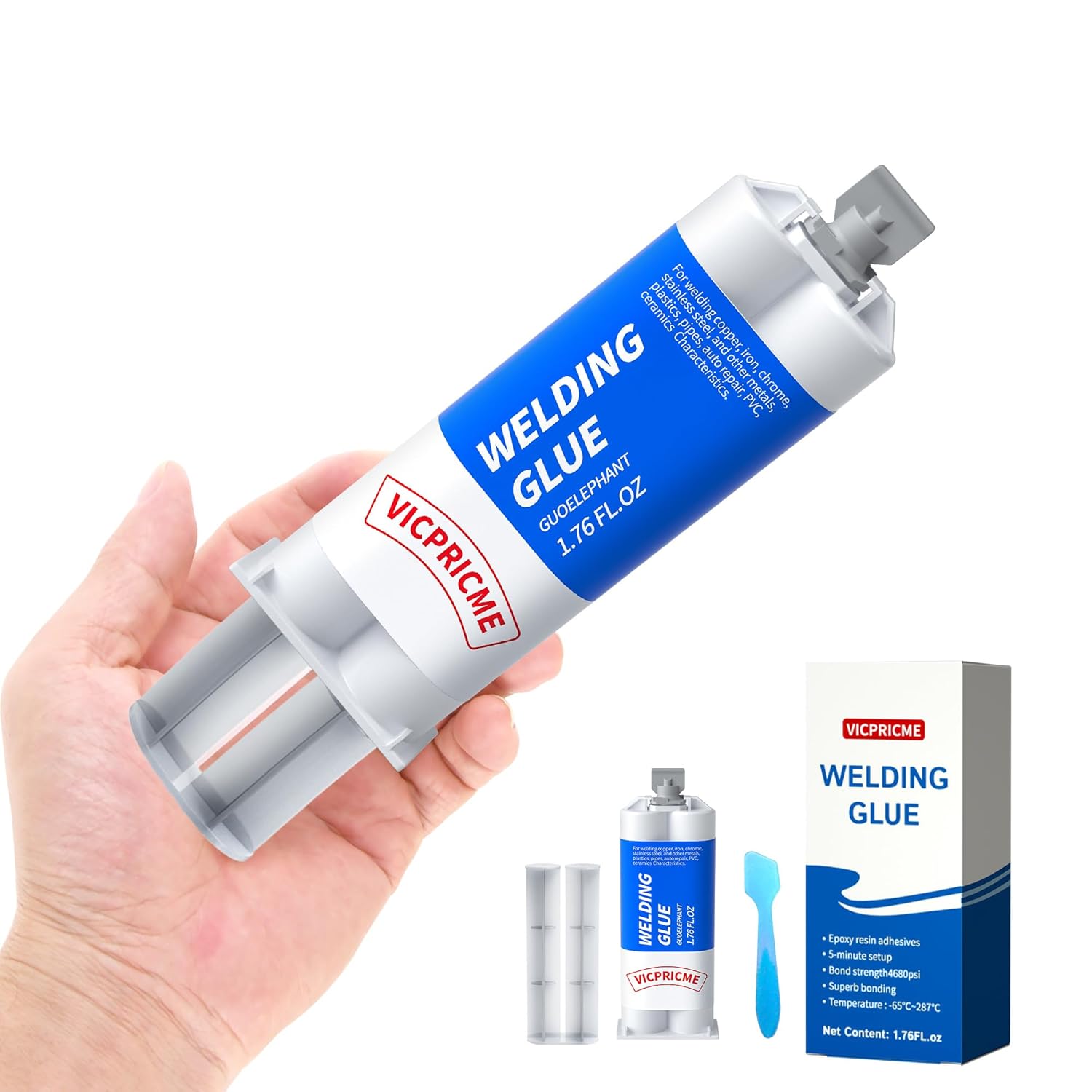 Vicpricme EP1001 Strong Metal Epoxy Weld Glue