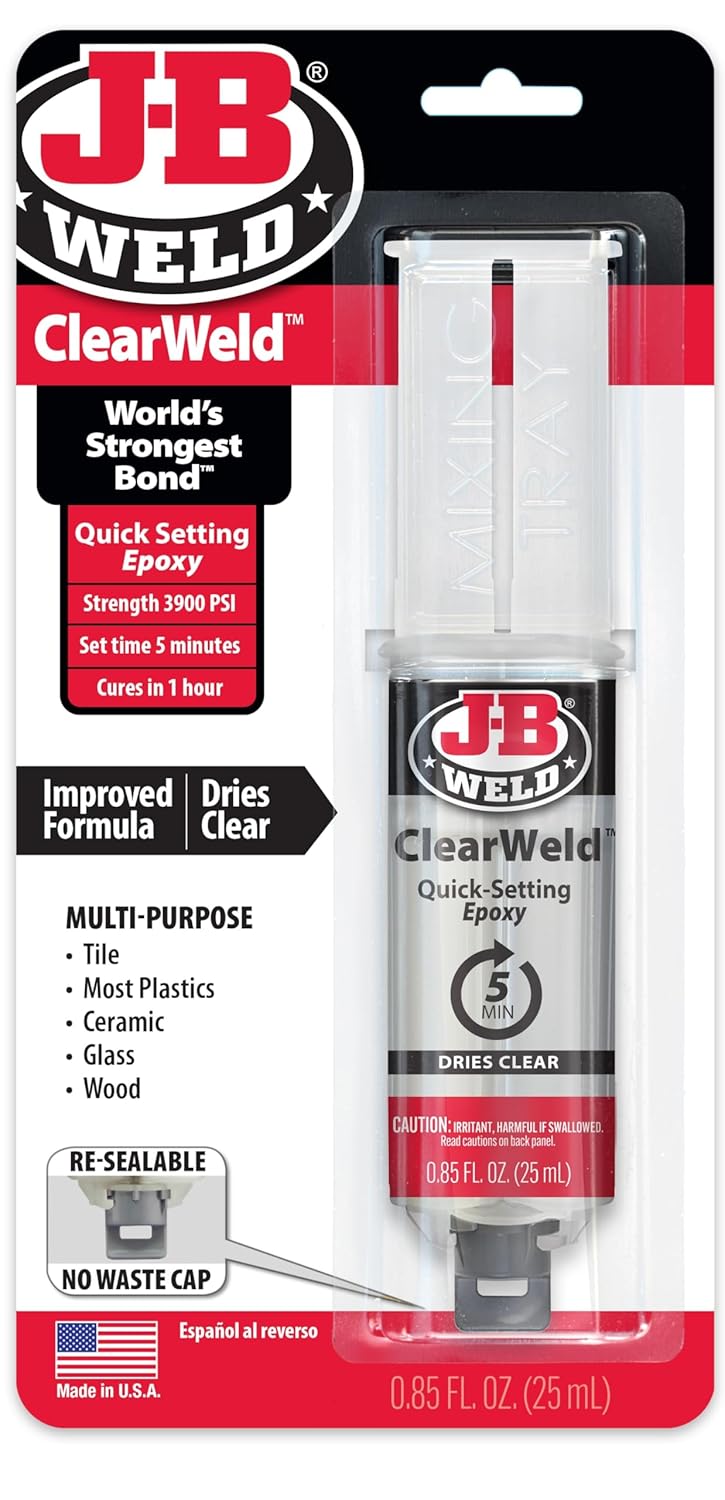 J-B Weld 50112 ClearWeld 25ml Syringe