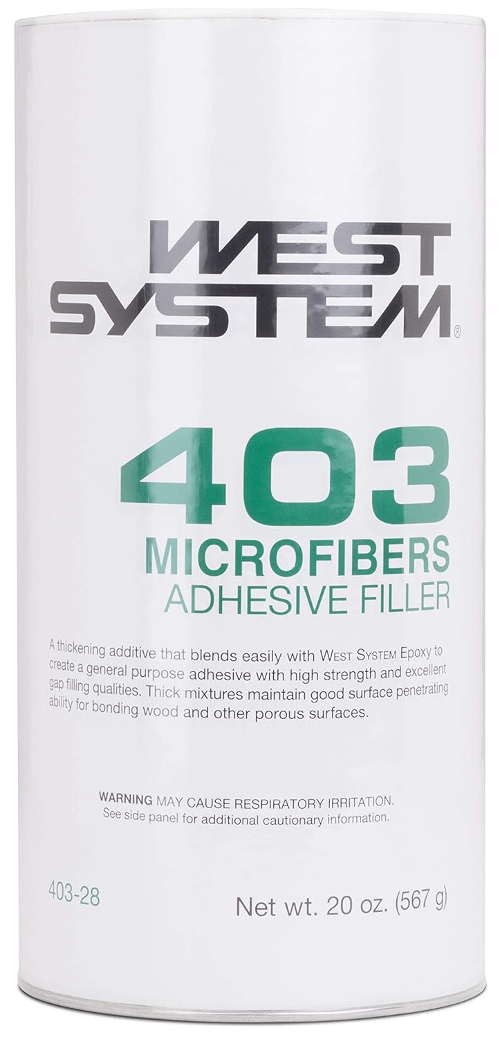 WEST SYSTEM 403-28 Microfibers 20 oz for Wood Bonding