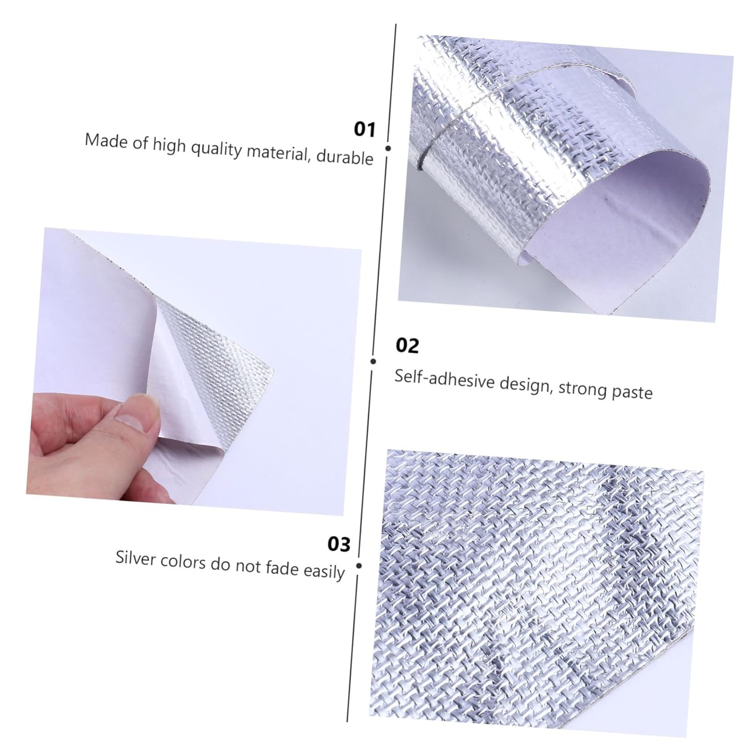 Premium Aluminum Foil Heat-Insulating Wallpapers for Self-Adhesive Use