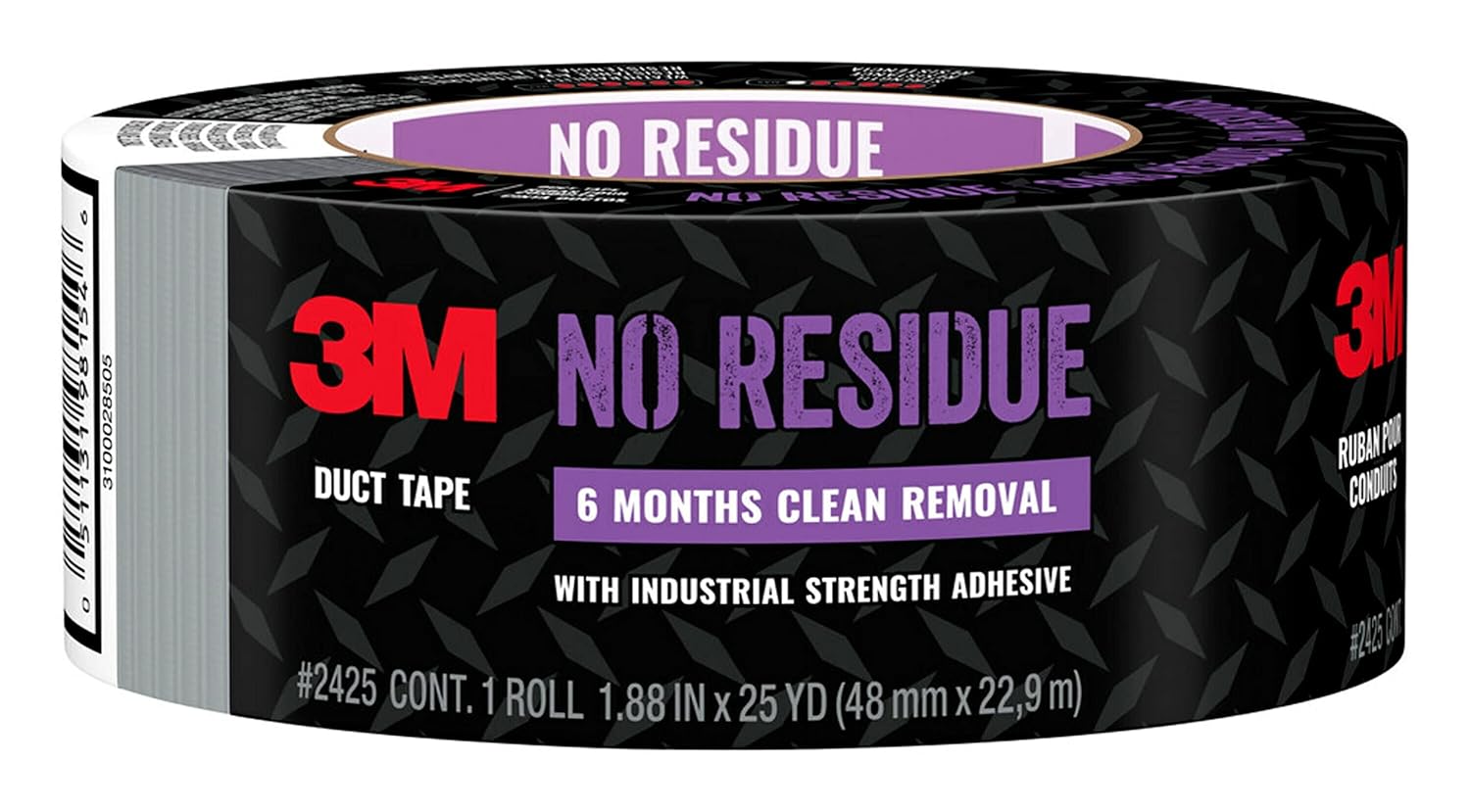 3M 2425 Duct Tape 25 Yards No Residue