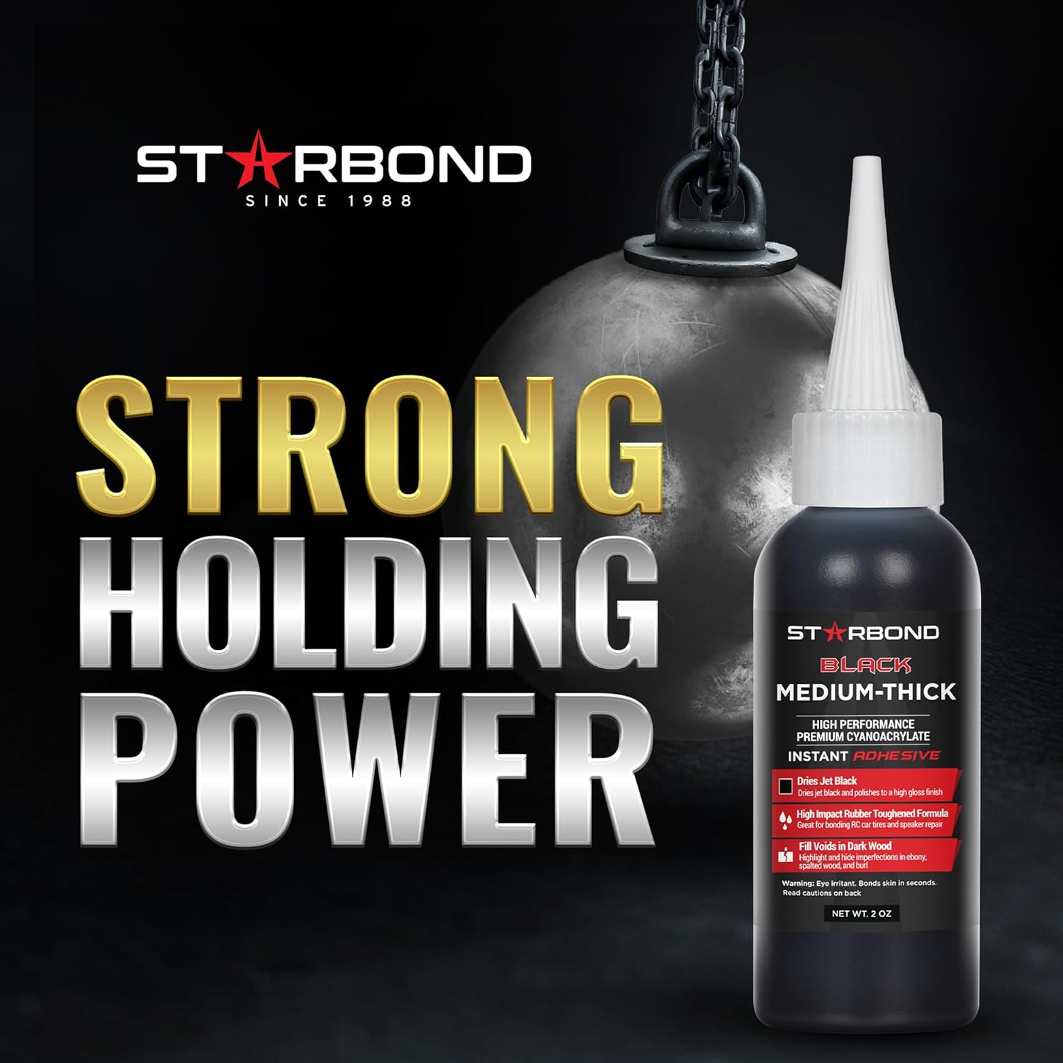 Starbond Black Medium-Thick CA Glue