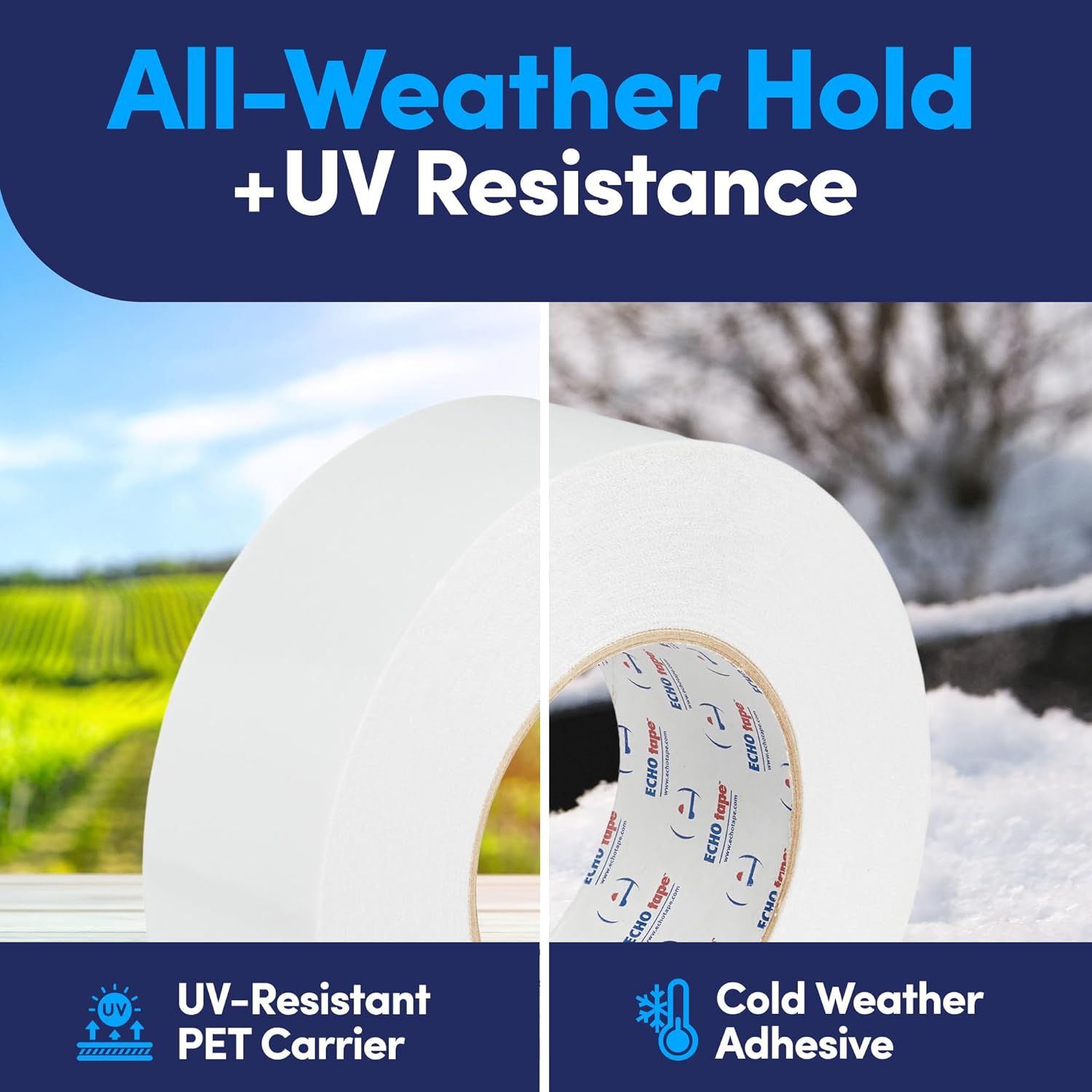 ECHOtape DC-M194A Double-Sided polyester tape Cold Weather Performance