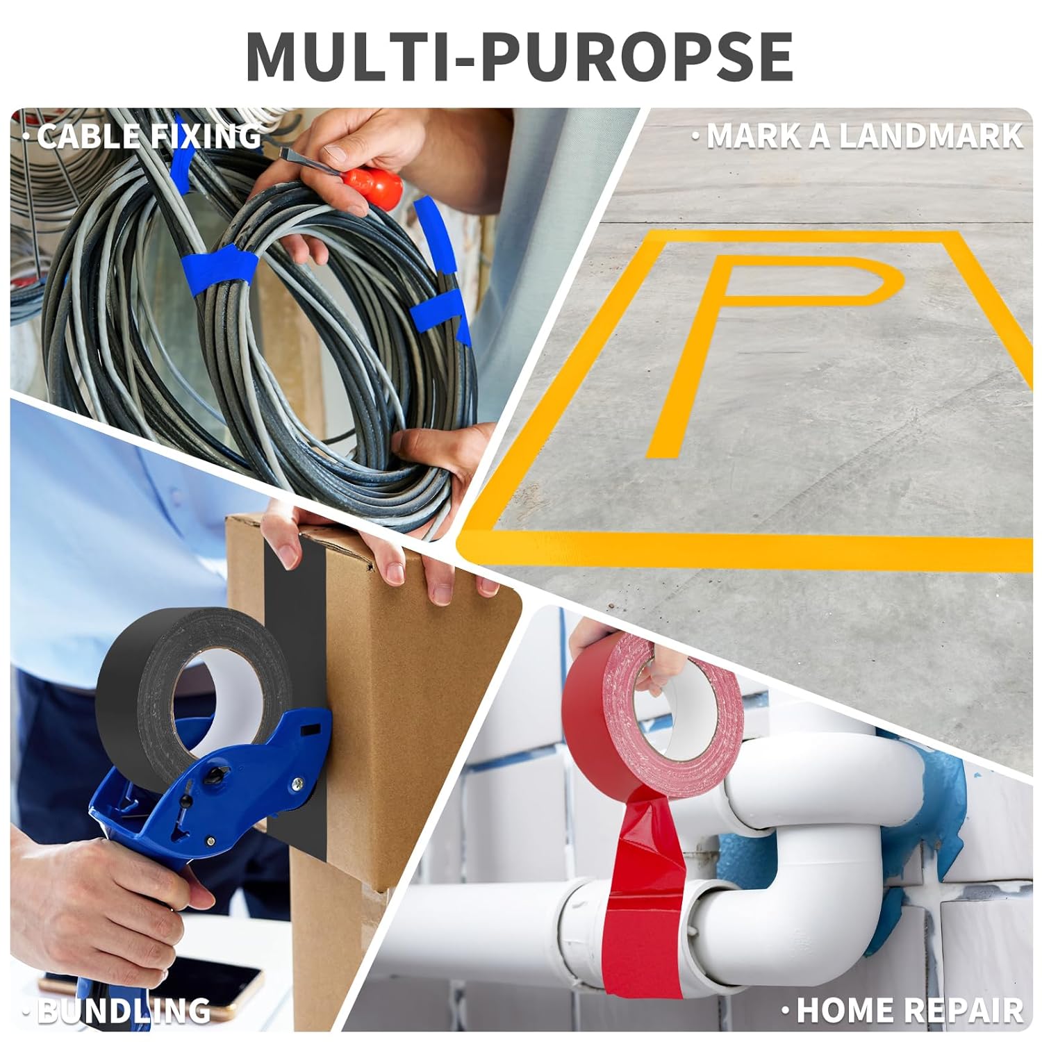 2 Inch Duct Tape Roll Durable Heavy Duty