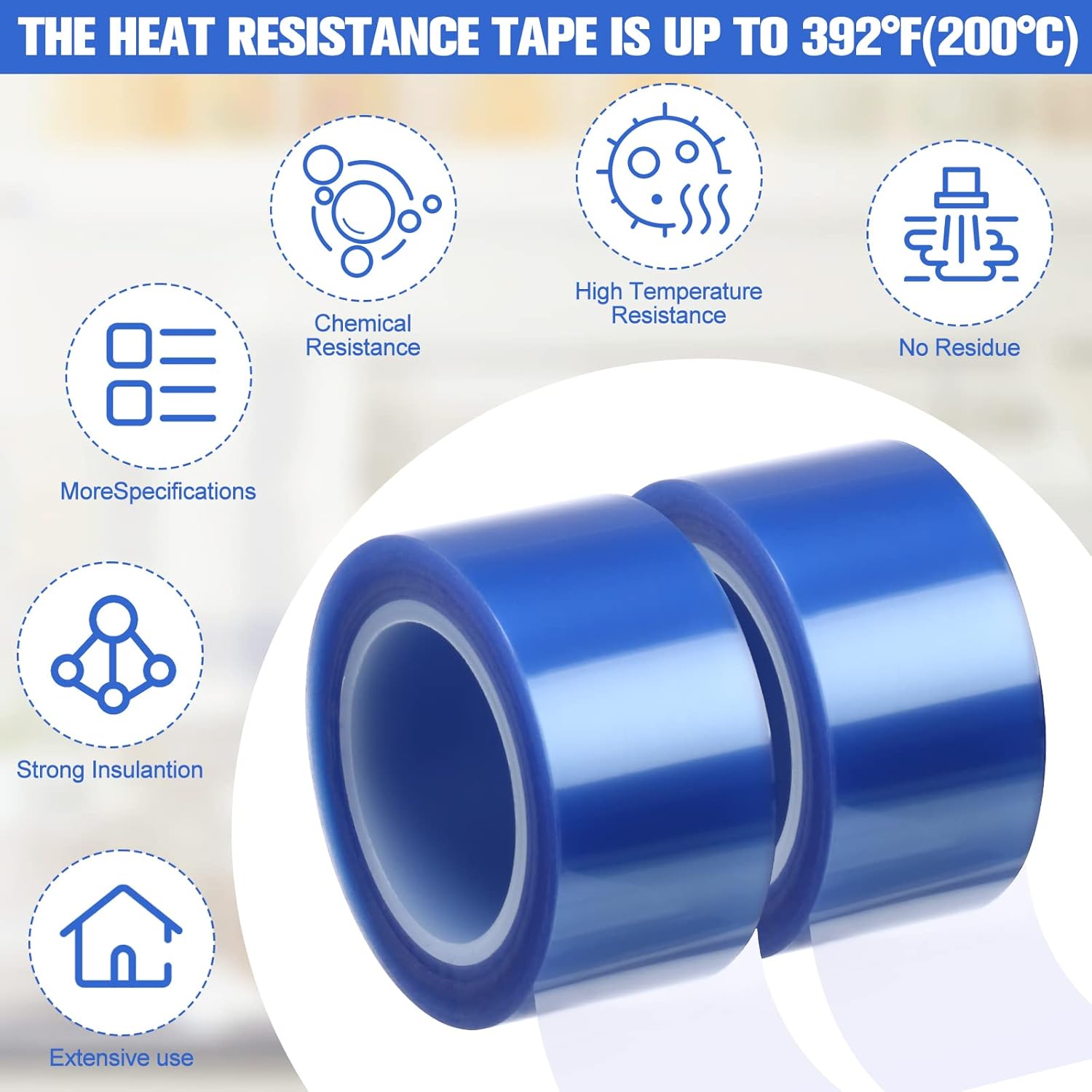 Jadive Heat Press Sublimation Tape for High Temperatures